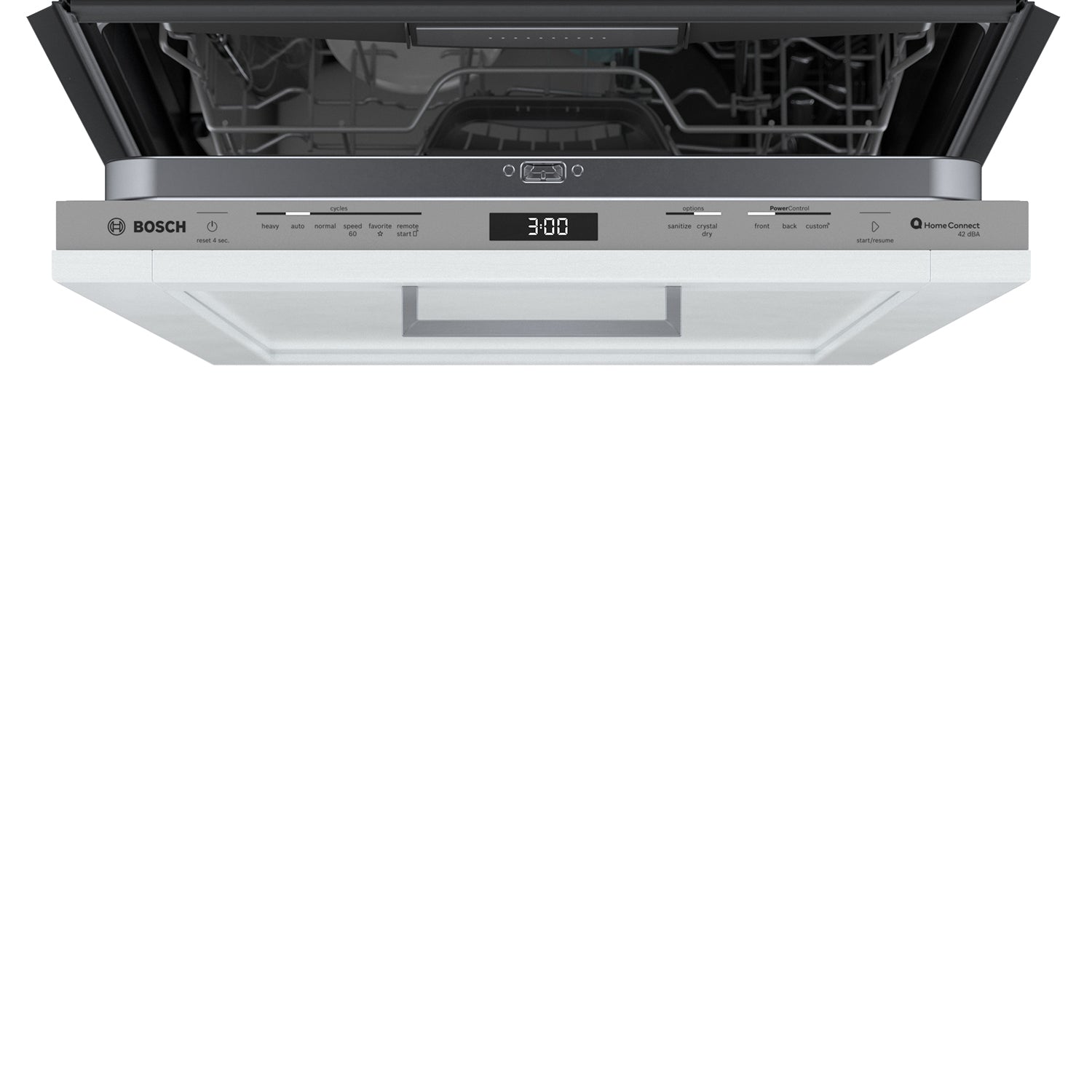 Bosch 24 Inch Smart Dishwasher with Custom Panel & Home Connect - SHV78CM3N | 3rd Rack for Utensils | Perfect for Modern Kitchens & Large Families