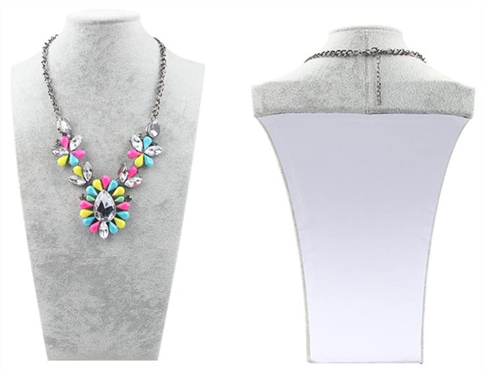 Moisture Jewelry Holder - Elegant Necklace Bust Display Stand for Pendants & Mannequin Jewelry - 20cm Home Decor Jewelry Organizer (Perfect for Boutiques, Jewelry Stores & Home Vanity Display)