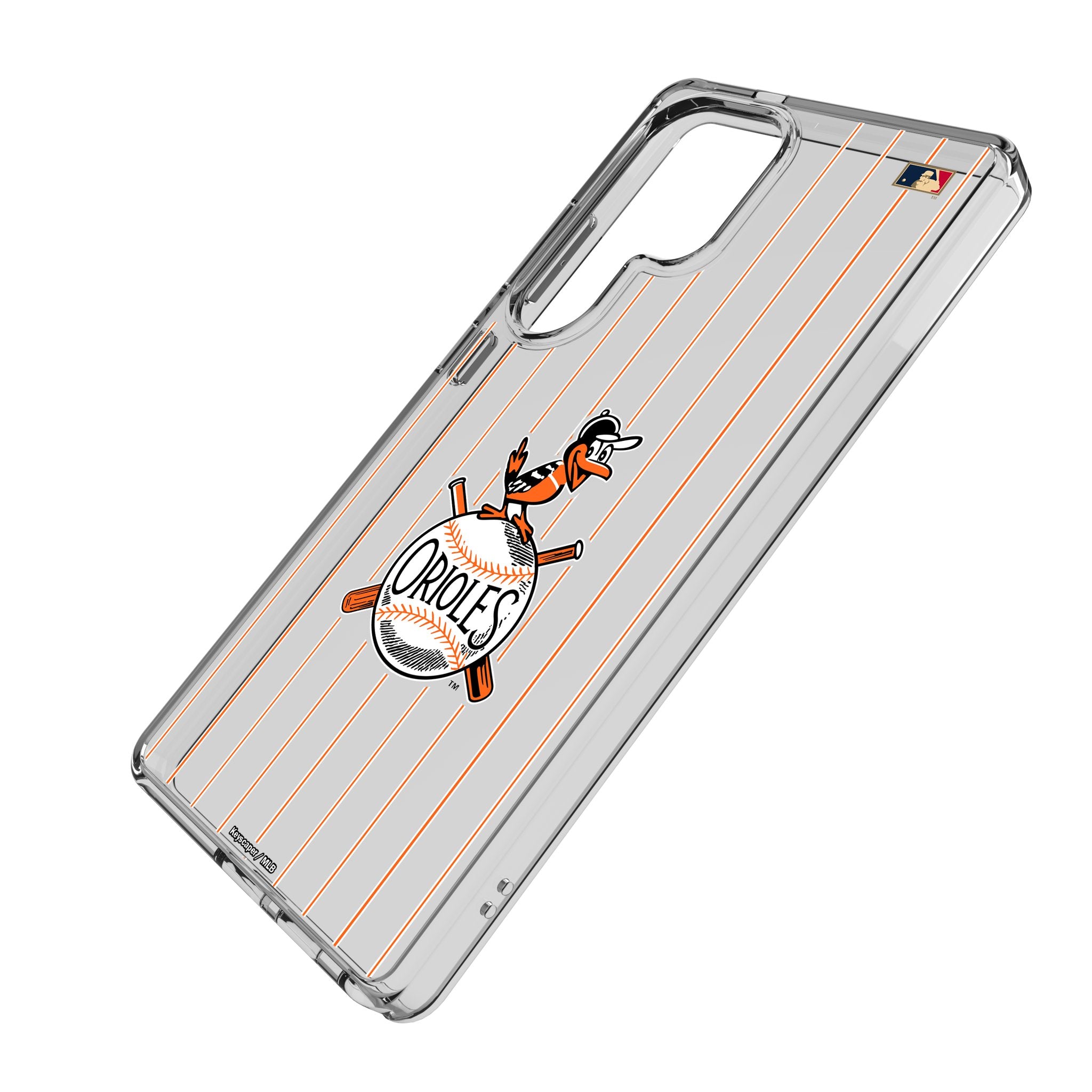 Baltimore Orioles 1954-1963 Cooperstown Collection Pinstripe Clear Phone Case for Samsung Galaxy - Perfect for Baseball Fans & Game Day Protection