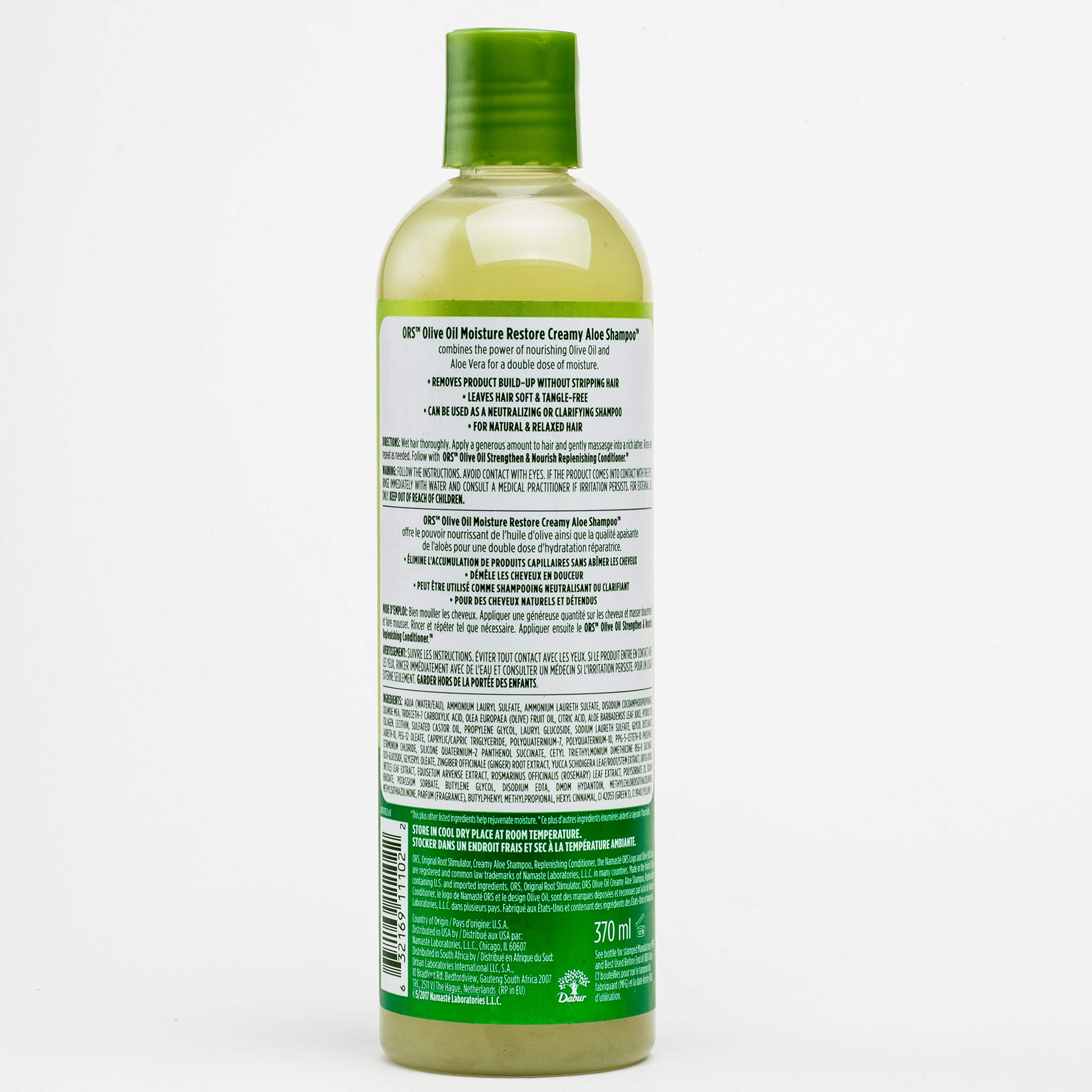 ORS Olive Oil & Aloe Vera Moisturizing Shampoo - 12.5 oz (Pack of 12) for Dry, Damaged Hair - Hydrating & Restorative Hair Care for Daily Use at Home or Salon
