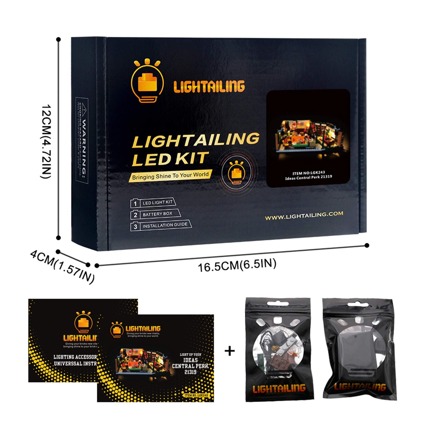 LIGHTAILING LED Light Kit for LEGO 21319 Friends Central Perk Building Blocks Set - Compatible with Official LEGO Ideas Model (Model Not Included) - Perfect for Home Decoration, Gift Giving, and LEGO Enthusiasts
