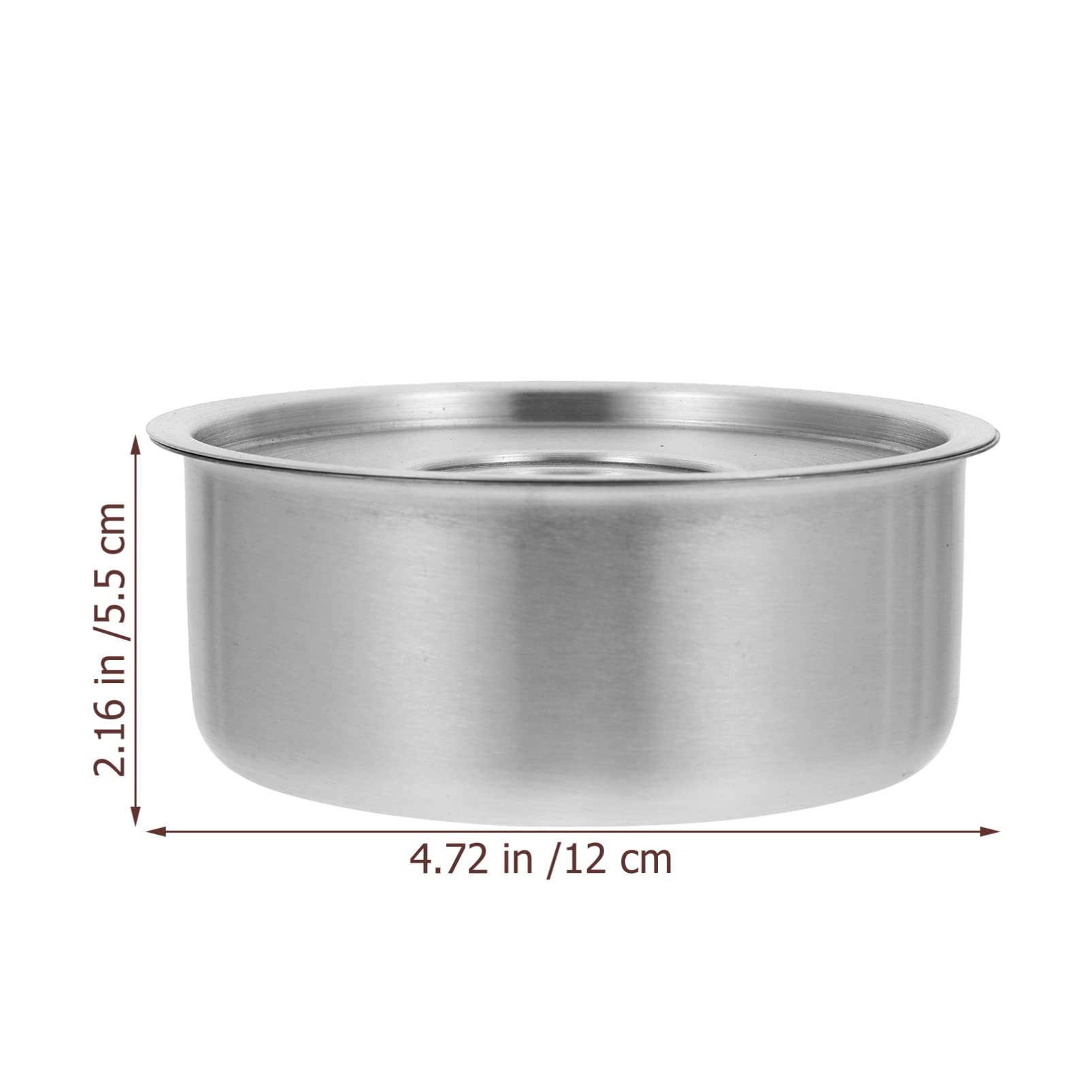 YARNOW Stainless Steel Steamed Egg Bowl with Lid - 4.7 x 2.2 Inch, 17.6 Oz Metal Mixing Bowl for Cooking, Baking & Food Prep - Perfect for Steaming Eggs, Soup, Desserts & Meal Prep