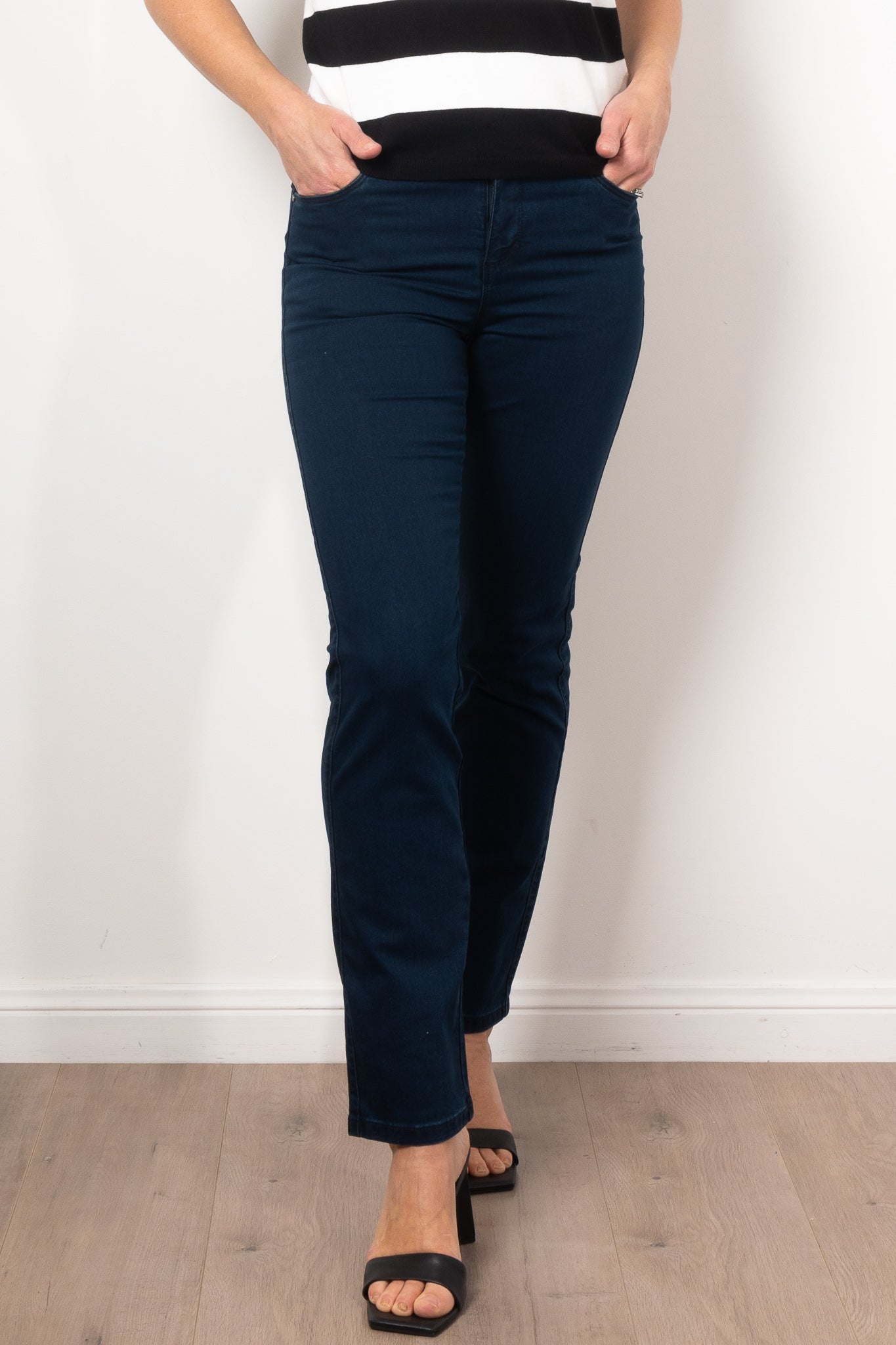 Kaffe Vicky Slim Jean - Women's High Waist Skinny Jeans for Everyday Wear | Comfortable Stretch Denim Pants for Casual Outfits & Office Style