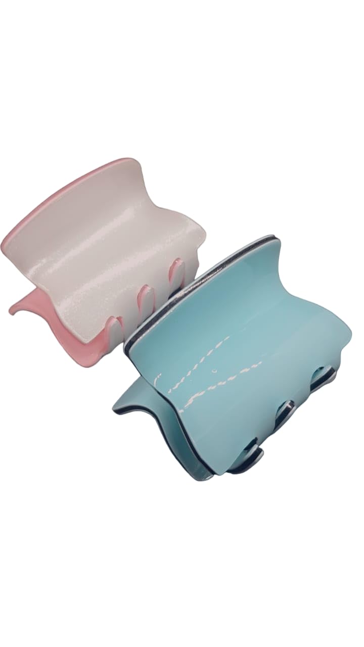 Cute Blue White and Pink Hair Clips for Women & Girls - Fashion Hair Accessories for School, Party, and Everyday Wear