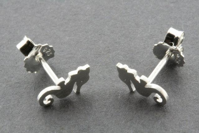 Shiho's Seahorse Stud Earrings - Dainty Gold Plated Hoop Earrings for Women - Perfect for Casual Wear, Date Night & Gift Giving
