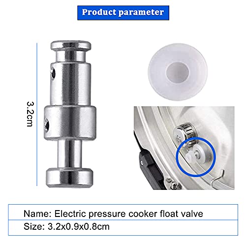 2-Pack Instant Pot Float Valve Replacement Parts - Compatible with Duo 3/5/6 Qt, Duo Plus 3/6 Qt, Ultra 3/6/8 Qt & Lux 3 Qt Models - Perfect for Quick Pressure Cooker Repairs at Home