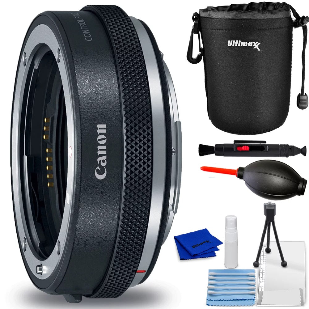 Canon EF-EOS R Control Ring Mount Adapter 2972C002 with 6-Piece Accessory Kit - Perfect for DSLR to Mirrorless Camera Conversion & Professional Photography