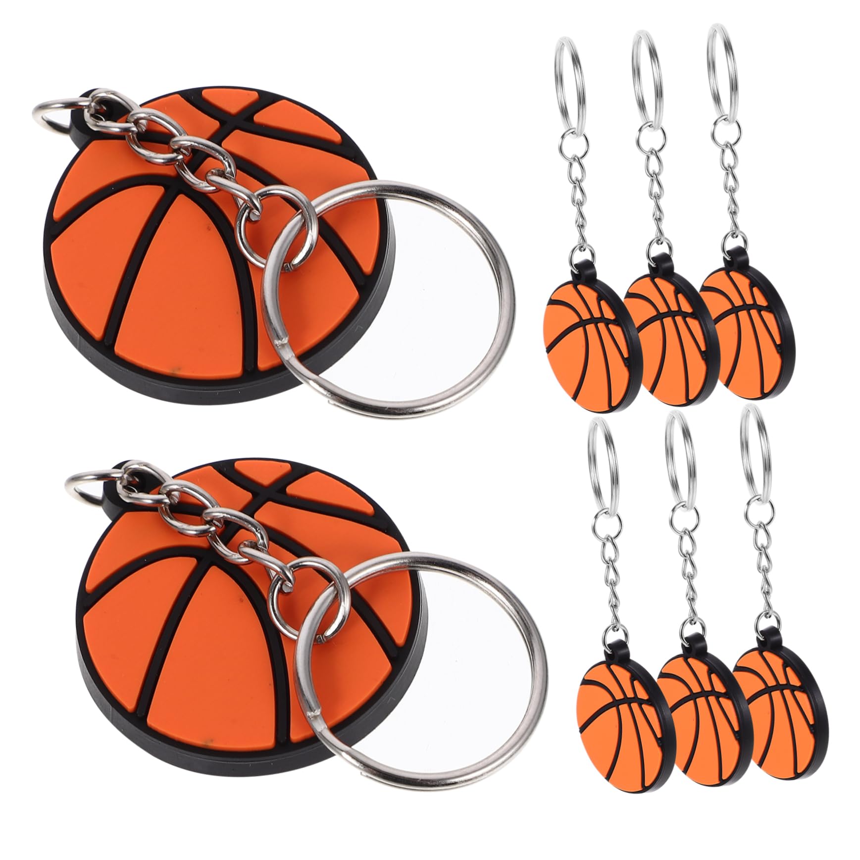 Balacoo 10pcs Mini Sports Keychain Set - Durable Key Rings for Backpacks, Bags & Keys - Perfect for Athletes, Gifts & Hanging Decorations - Ideal for Sports Enthusiasts, Team Favors and Everyday Use