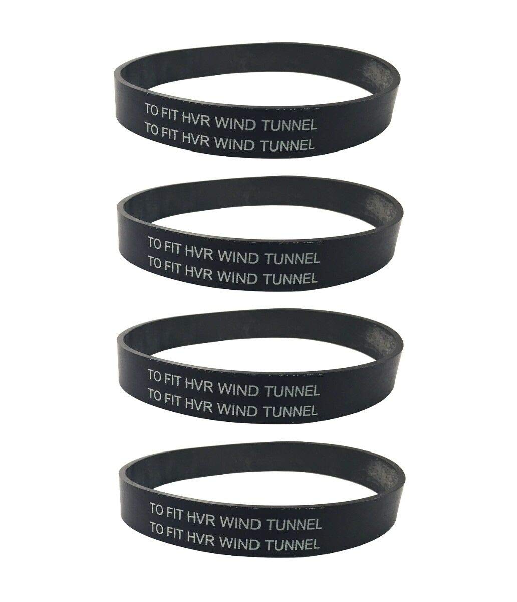 Hoover Windtunnel Vacuum Belt Replacement - 4 Pack (Fits Model 38528033 & 38528-033) - Durable Vacuum Cleaner Accessories for Home Cleaning & Pet Hair Removal