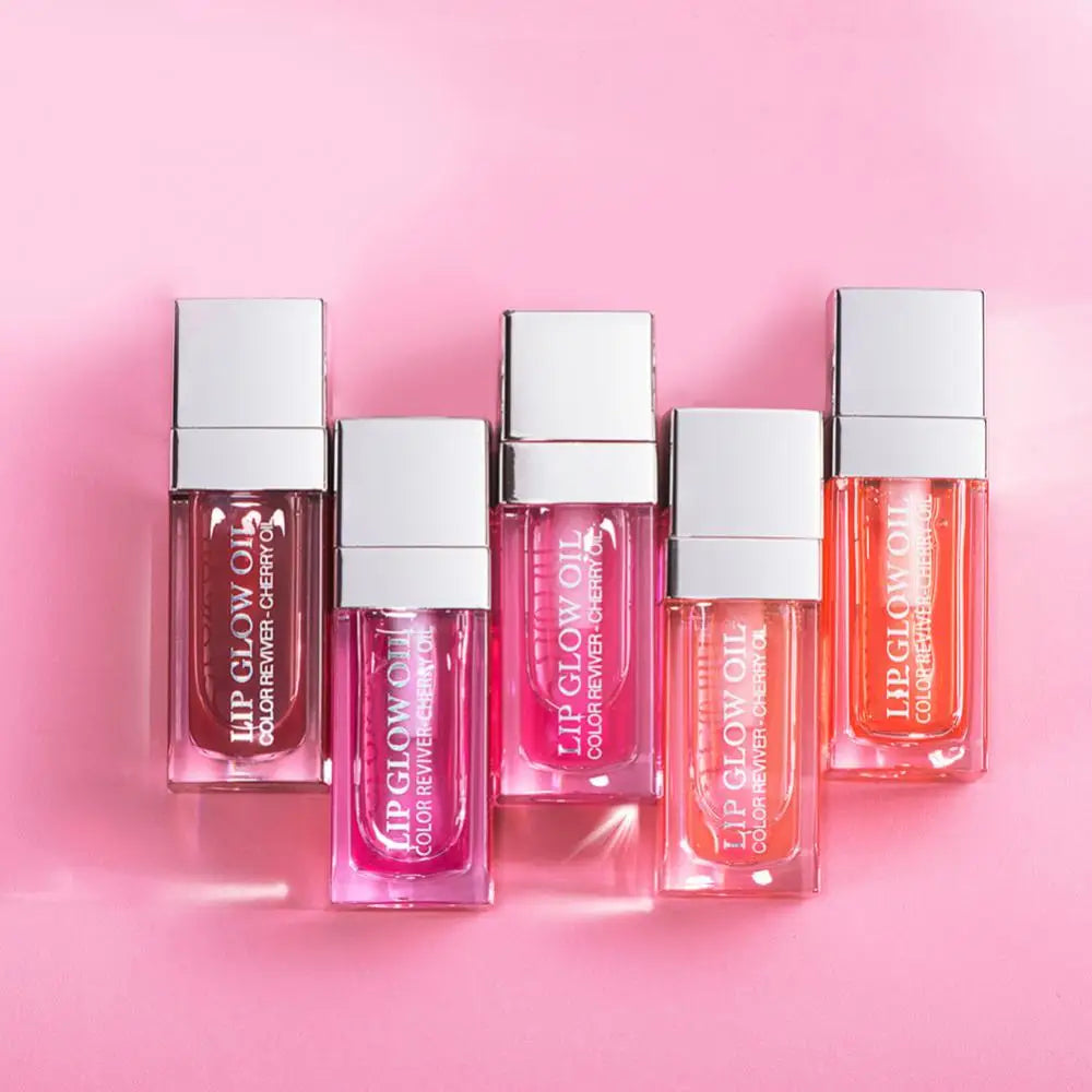 Hydrating Plumping Lip Oil for Glossy Full Lips - Perfect for Daily Moisture & Nighttime Lip Care