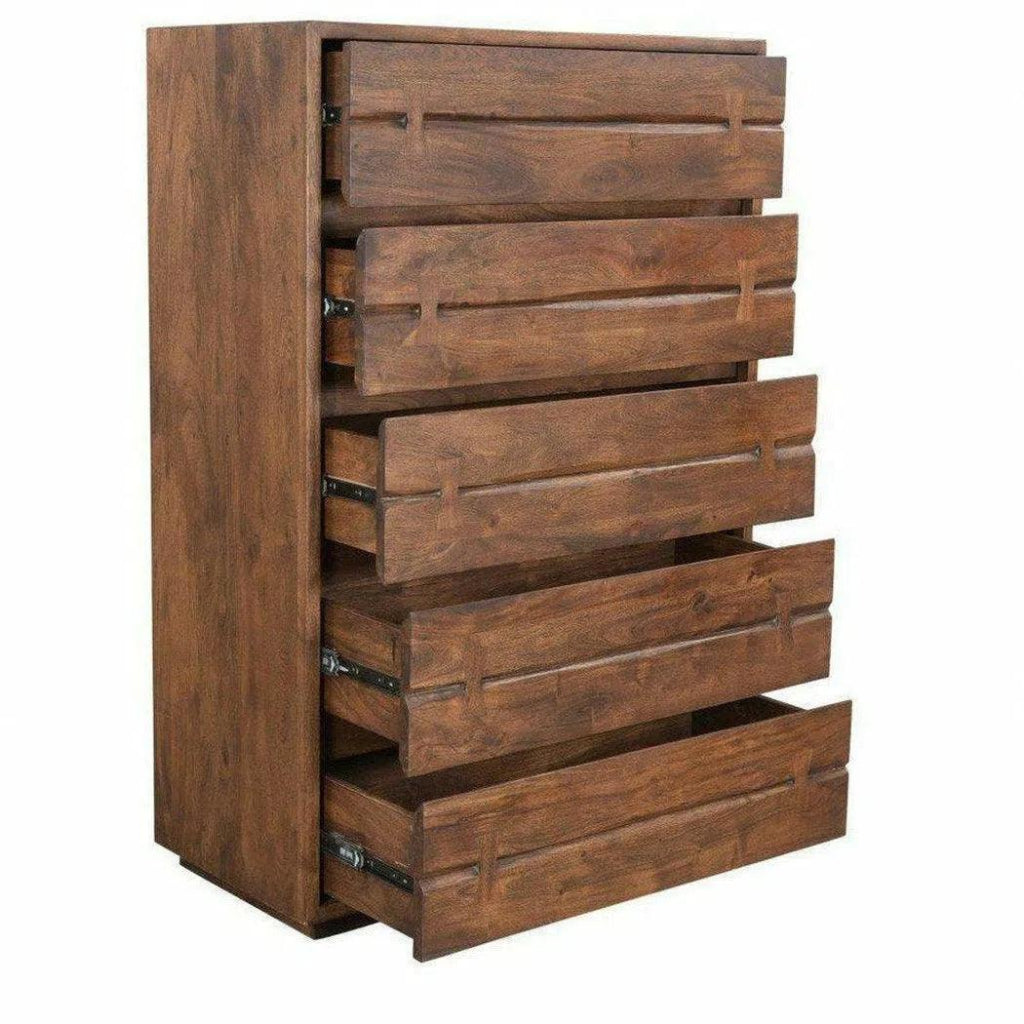 54 Inch Brown Industrial Chest - Heavy Duty Storage for Tools, Equipment & Workshop Organization