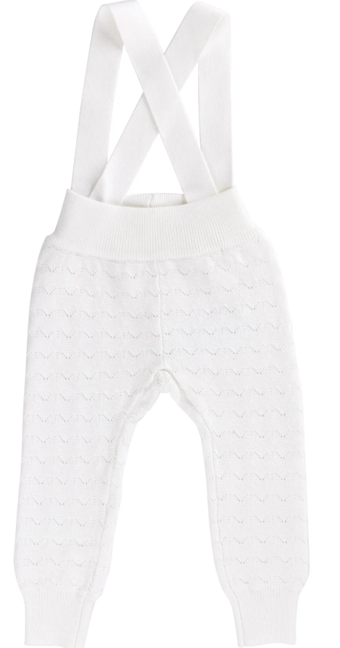 KIPP ZIG ZAG KNIT LONG OVERALLS for Baby Boys & Girls (3M-18M) - Soft Cotton Jumpsuit for Playtime, Daycare & Family Outings