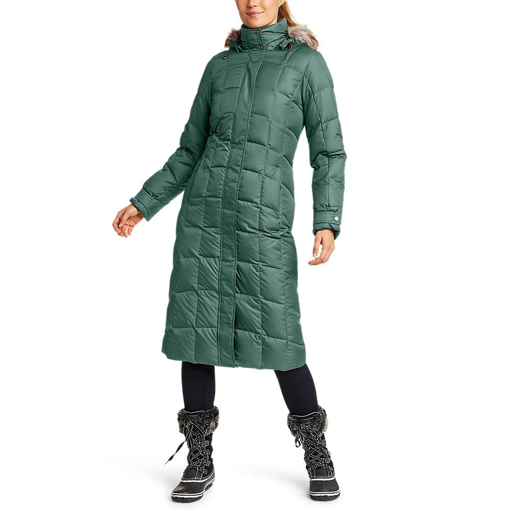 Eddie Bauer Women's Classic Down Duffle Coat - Waterproof Winter Jacket with Hood, Warm Puffer Coat for Cold Weather - Perfect for Snowboarding, Skiing & Outdoor Activities