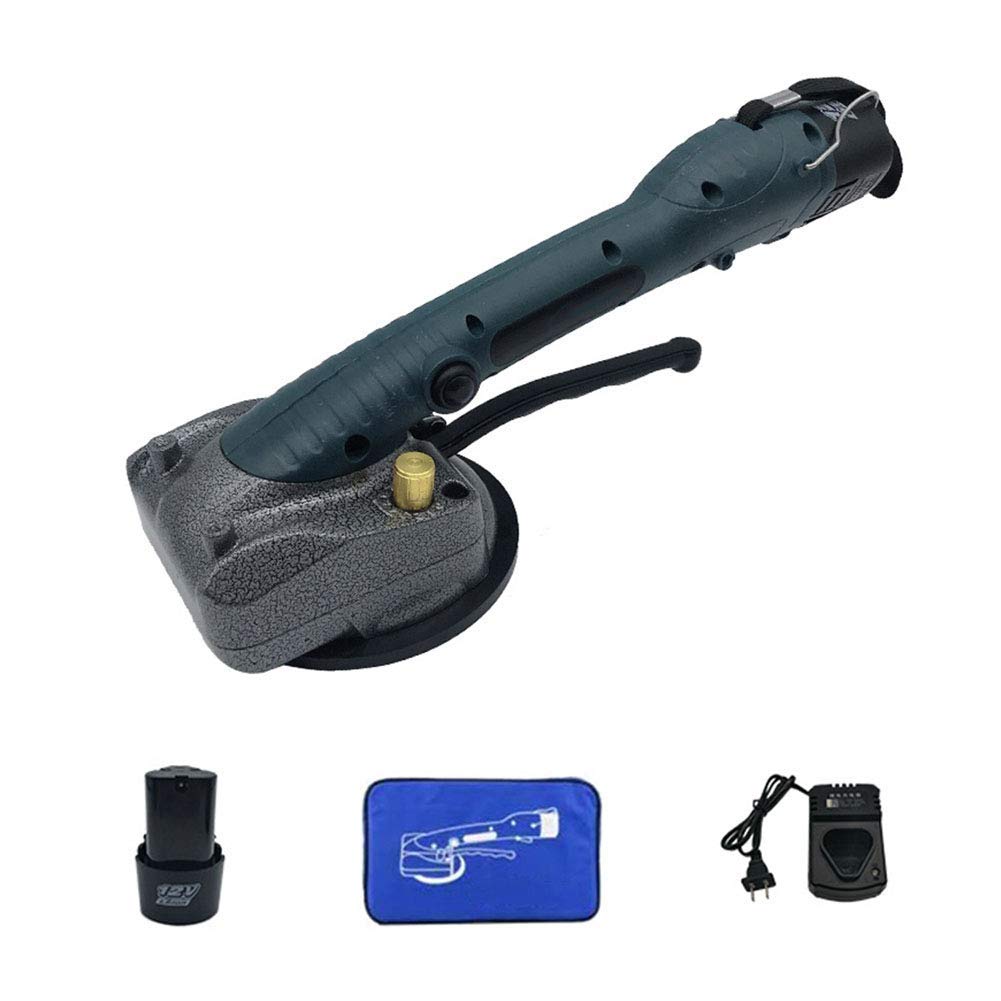 ATAAY Intelligent Tile Installation Machine - Rechargeable Ceramic Tile Vibrator with Vacuum Suction, Includes 2 Batteries (1 Battery) - Perfect for DIY Home Renovation, Professional Tile Setting, and Flooring Projects