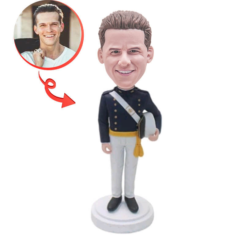 Custom Military Soldier Bobblehead - Personalized Military Figure for Desk Decor, Gifts & Collectibles | Perfect for Veterans Day, Memorial Day & Military Appreciation