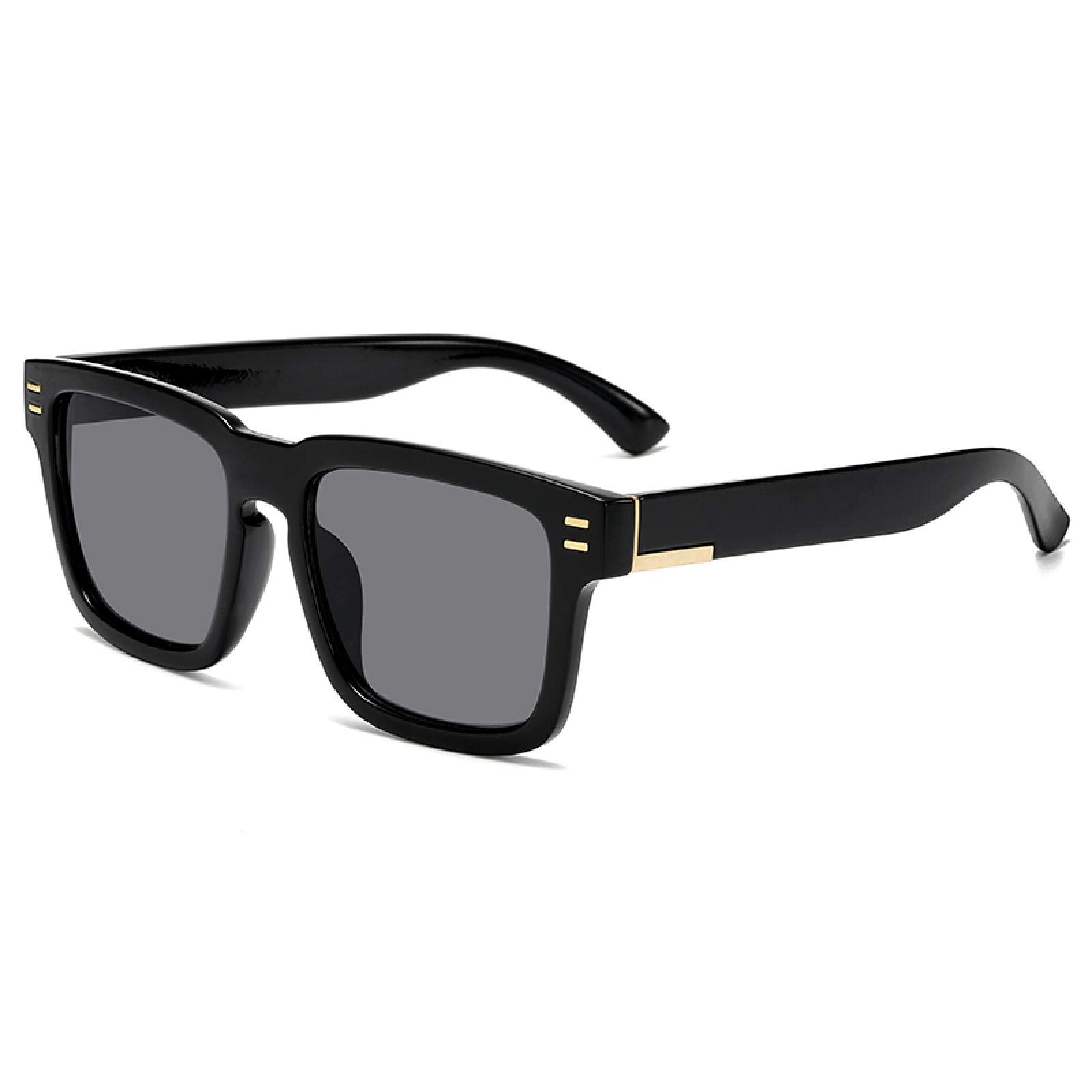 Vintage Square Sunglasses for Men - Retro Style UV Protection Sun Glasses - Perfect for Driving, Outdoor Activities & Fashion Accessories
