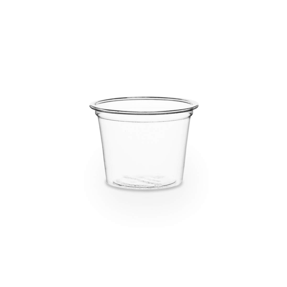 Eco-Friendly Compostable PLA Plastic 1oz Deli Containers - 5000 Count Case | Small Portion Condiment & Sauce Cups | Plant-Based Disposable Sample Cups with Optional Lids | Perfect for Restaurants, Catering & Takeout Food Packaging