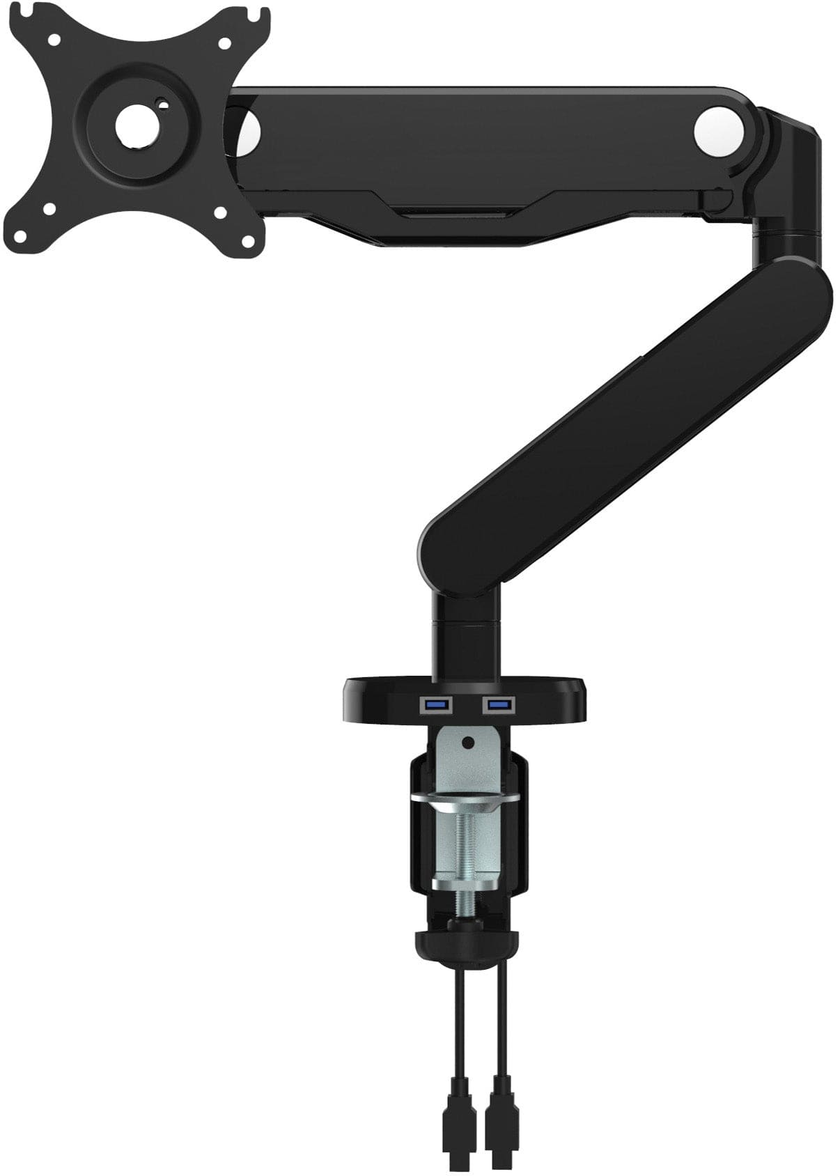 Office Star Single Monitor Arm [A2MAS1730] - Adjustable Ergonomic Desk Mount for Computer Screens - Perfect for Home Office, Gaming Setup & Workspace Organization