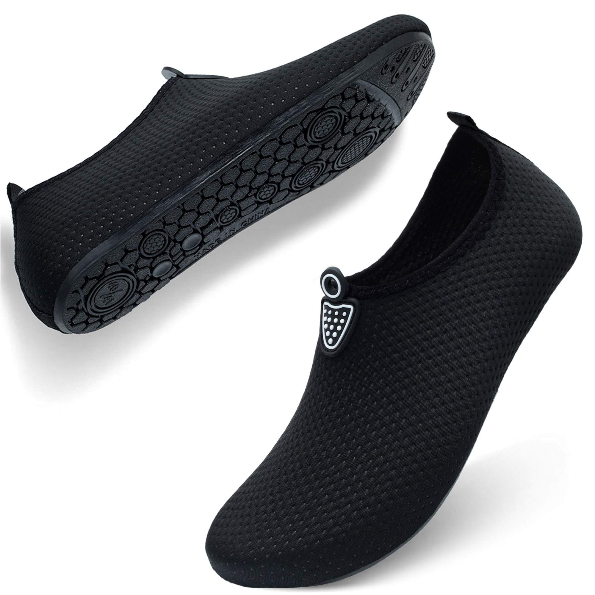 QACOHU Barefoot Water Shoes for Women & Men - Quick-Dry Aqua Shoes for Swimming, Surfing, Diving, Beach & Yoga | Lightweight Skin Shoes for Water Sports & Outdoor Activities