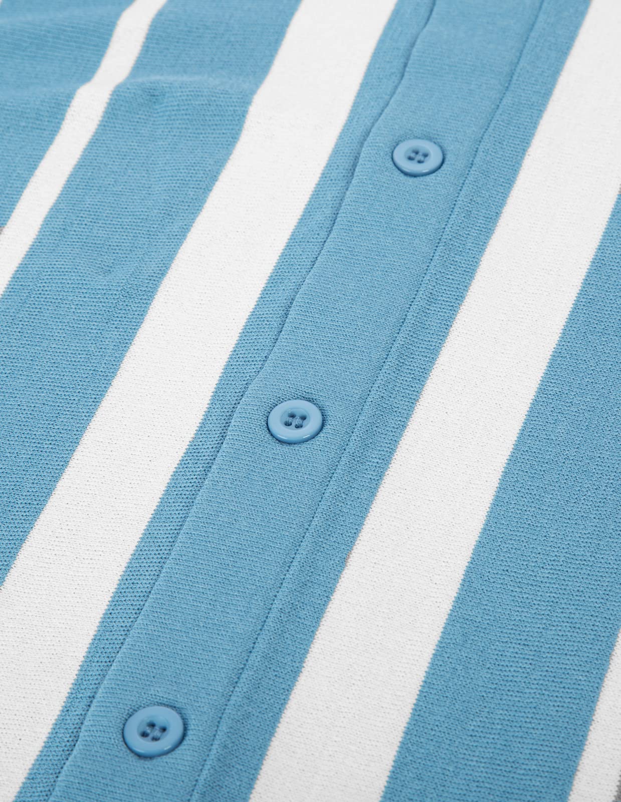 Vintage Striped Knitted Polo Shirts for Men - Classic Button Down Golf Shirts by PJ Paul Jones | Perfect for Golf, Casual Wear & Summer Outfits