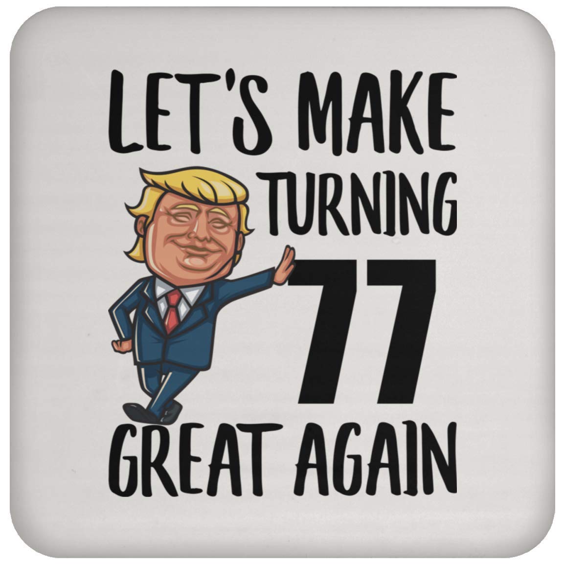 77th Birthday Gifts for Men & Women - 1942 Vintage Coaster Set - Perfect for 77 Year Olds, Christmas 2022 & Anniversary Celebrations - Ideal for Home Decor, Office Use & Party Favors