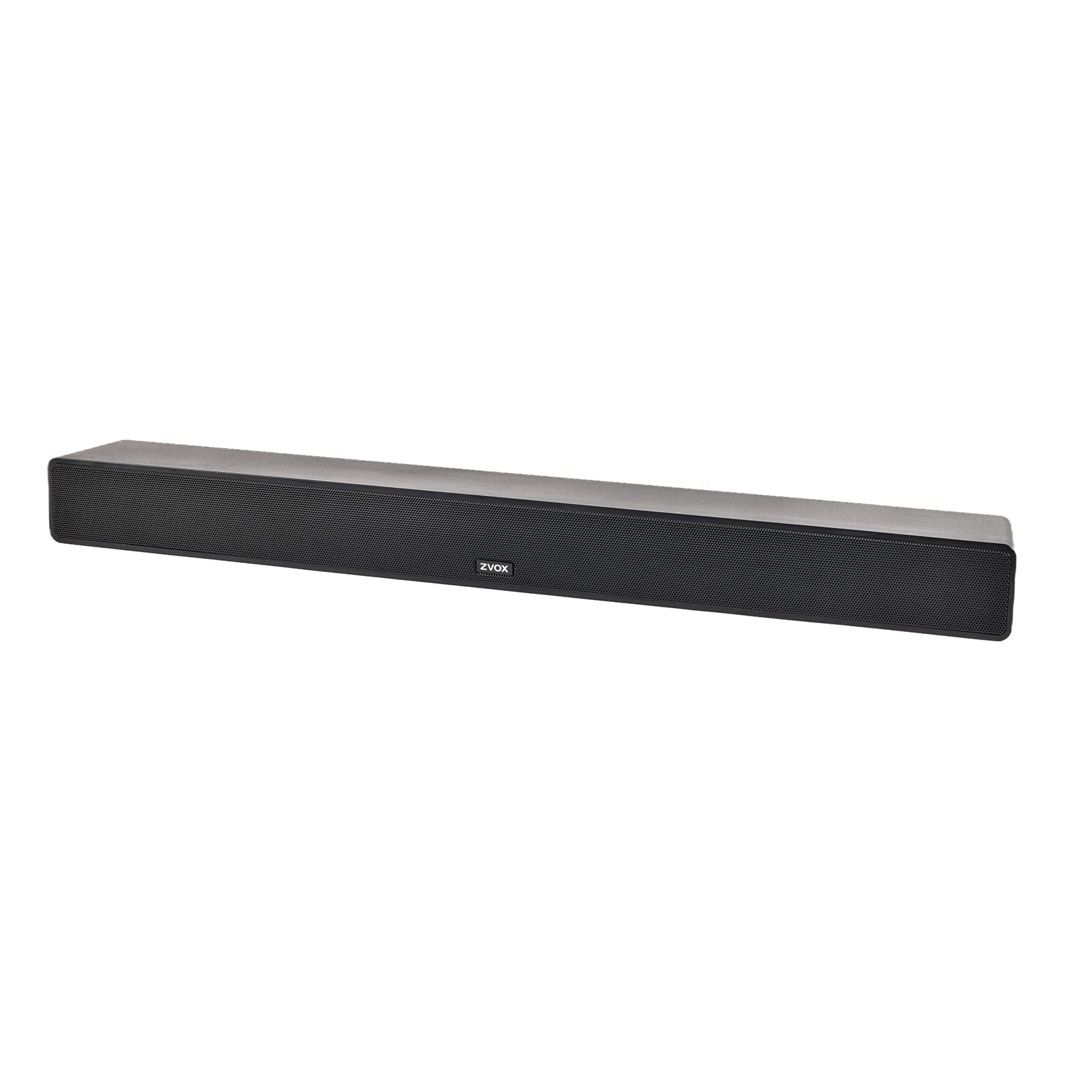 ZVOX Dialogue Clarifying Sound Bar with Patented Hearing Technology - 12 Levels of Voice Boost, AccuVoice, Ultra Low-Profile Design for Home Theater & Smart TV - AV355 Black - Ideal for Living Room, Bedroom, and Office