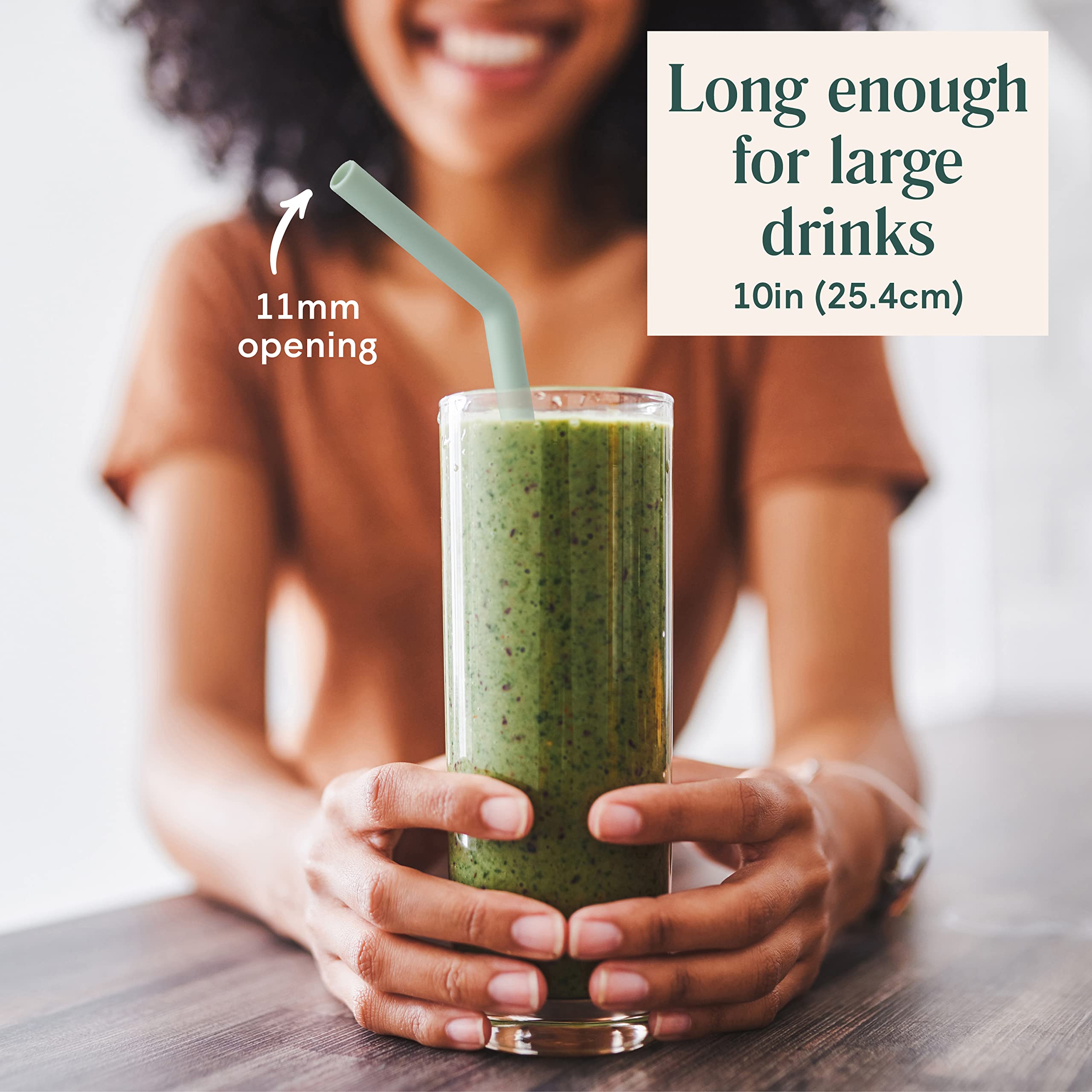 Premium Silicone Straws - BPA Free Reusable Bendy Straws for Kids & Adults - 10-inch Multicolor - Perfect for Smoothies & Drinks