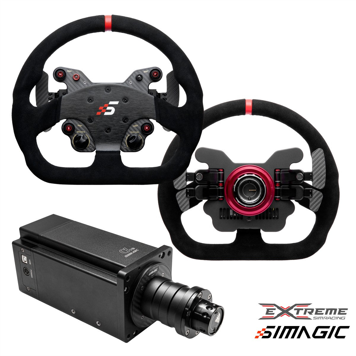 Simagic Alpha U Direct Drive Racing Wheel - 23Nm High Torque Force Feedback for PC & PS5 - Perfect for Sim Racing, Drifting, and Competitive Gaming