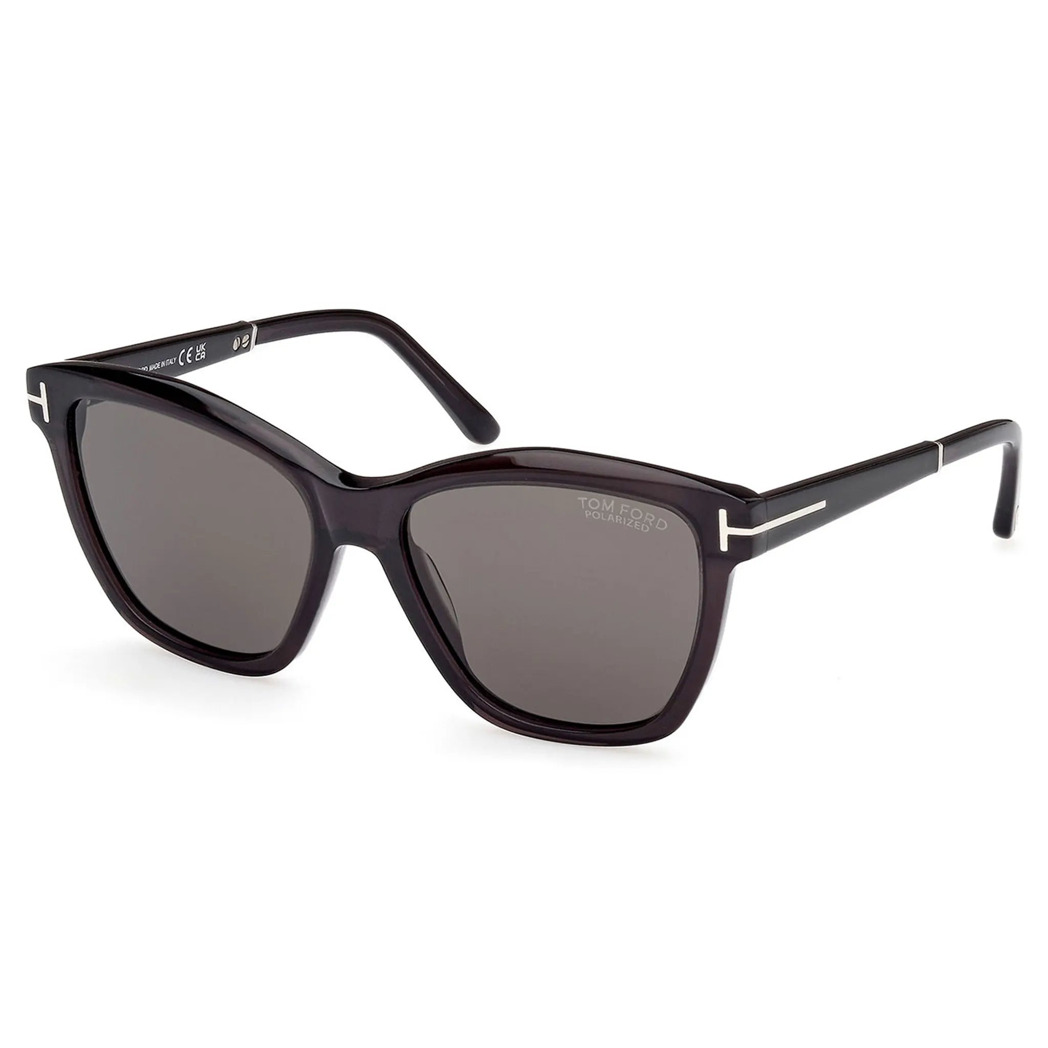 Tom Ford Lucia FT1087 05D Black Polarized Sunglasses for Women - UV Protection Luxury Fashion Shades for Driving, Beach & Outdoor Activities
