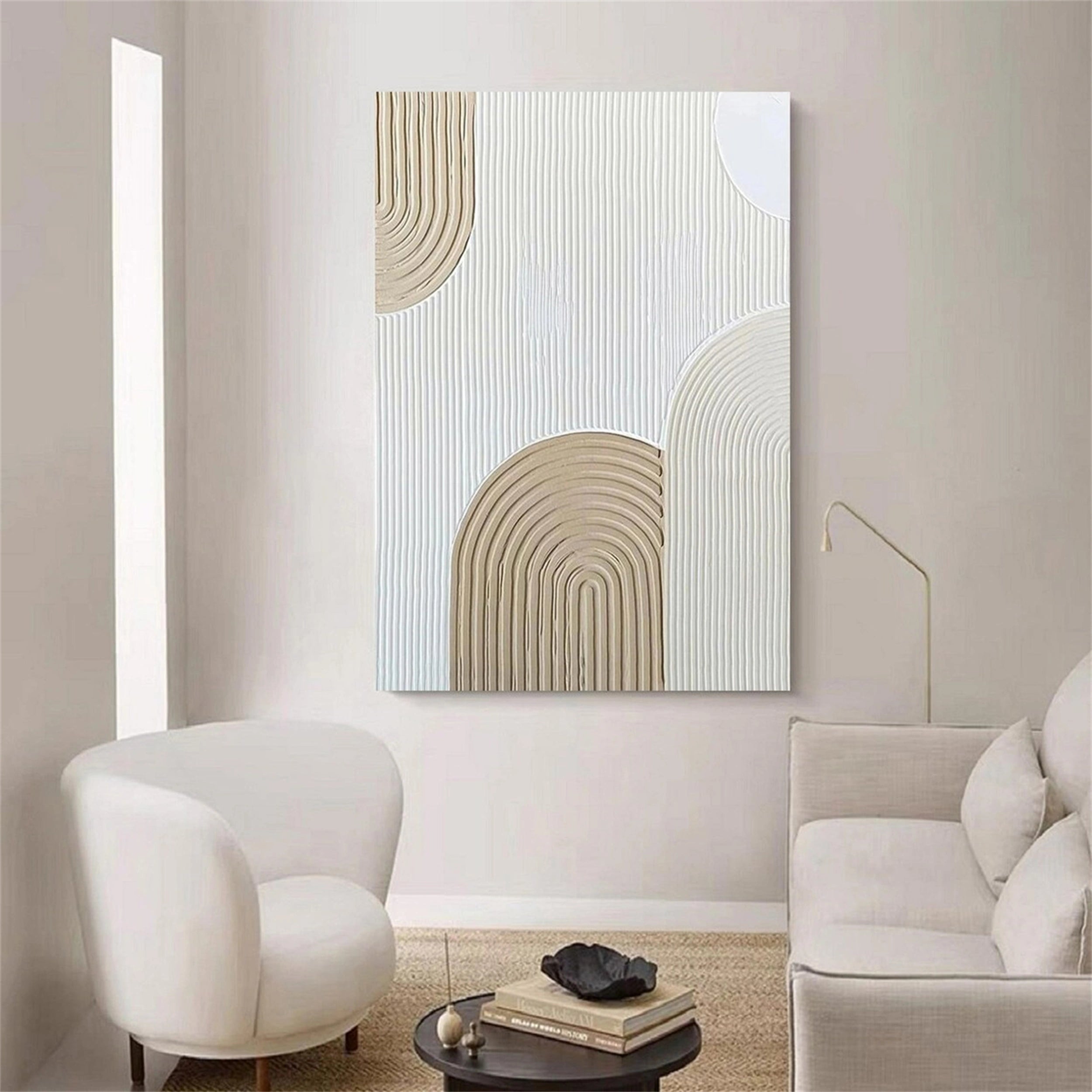 Beige & Brown Abstract Wall Art Print #BB081 - Modern Home Decor for Living Room, Bedroom & Office