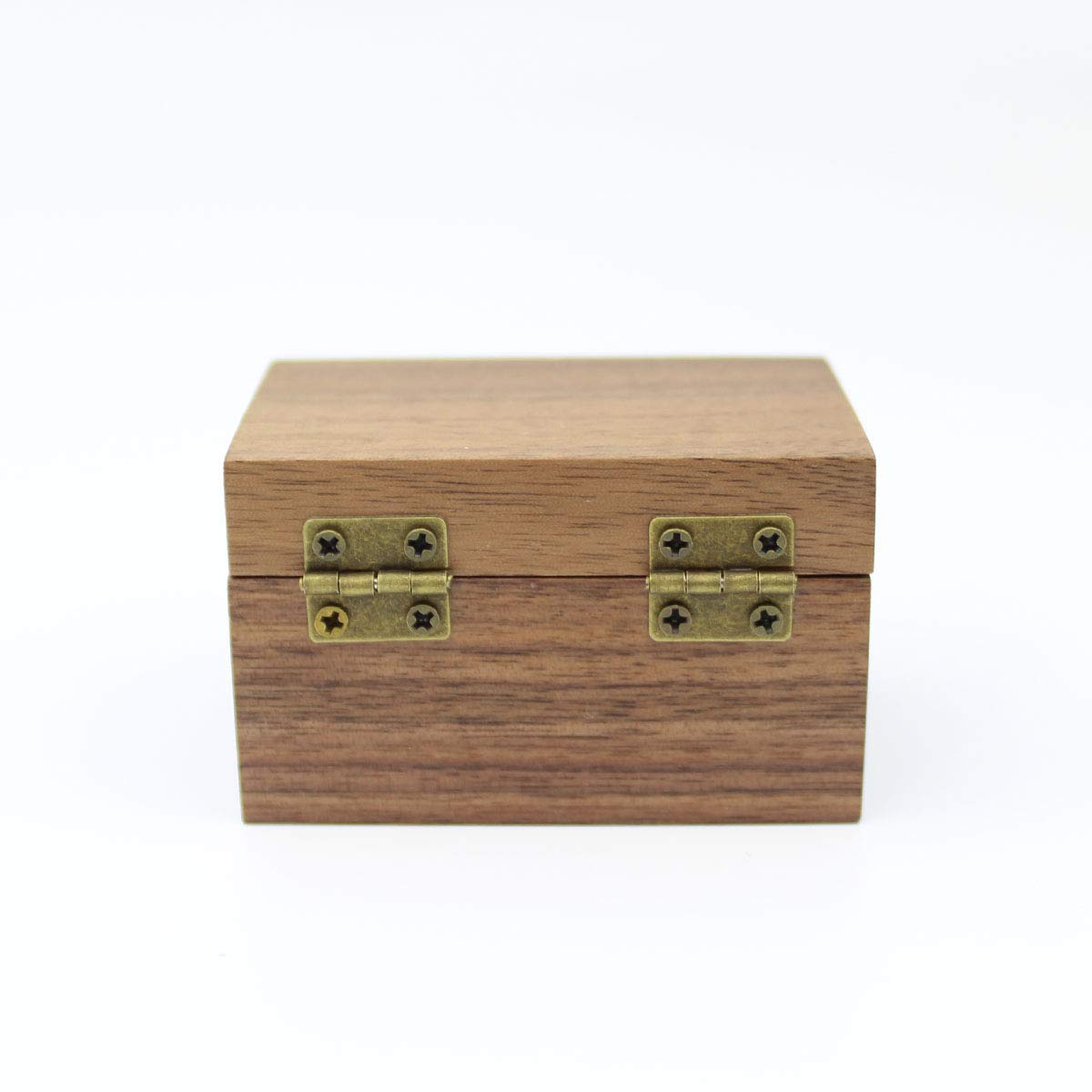 Handcrafted Rustic Walnut Wood Engagement Ring Box - Solid Wood Wedding Proposal Ring Storage Case - Perfect for Proposals, Weddings & Anniversary Gifts