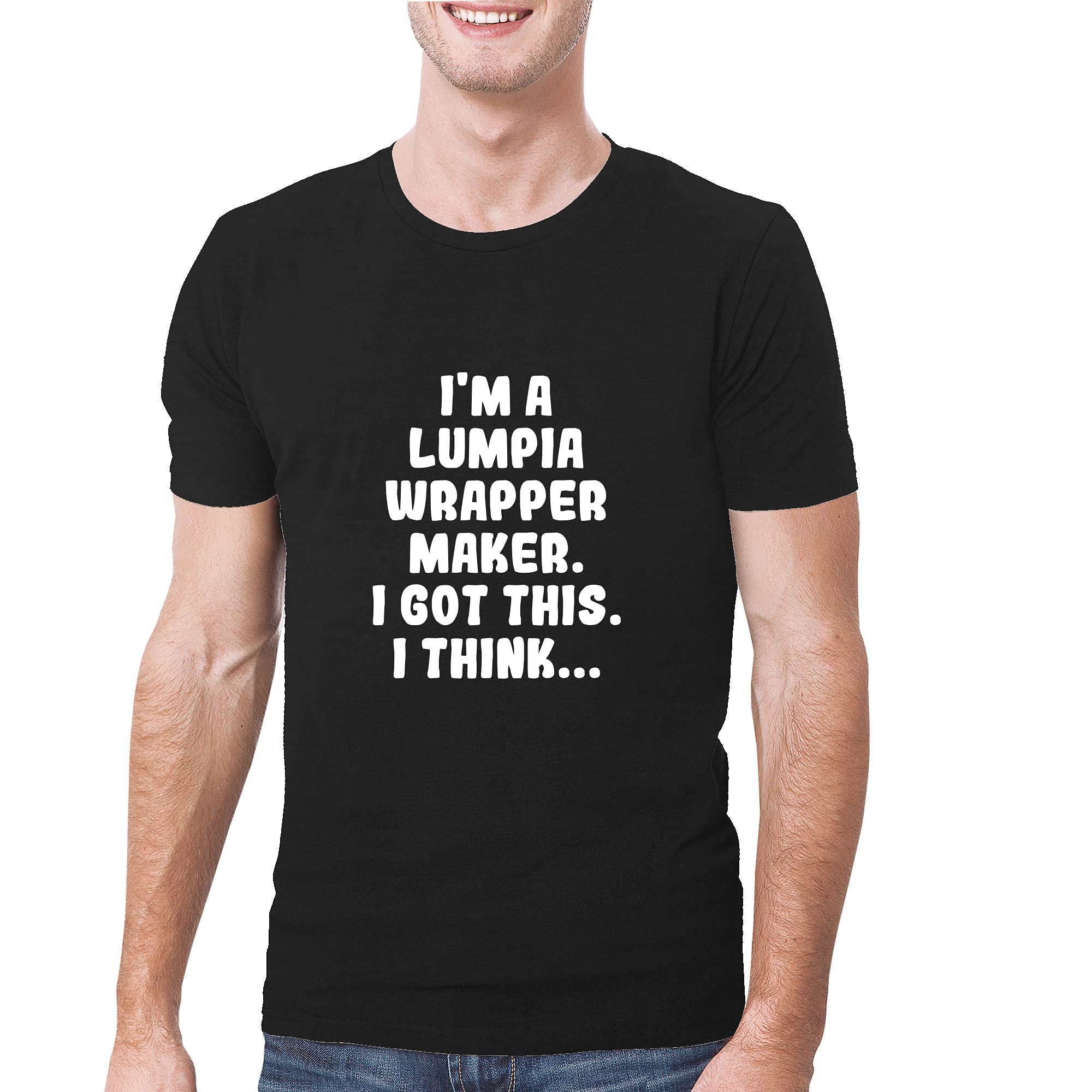 Soft & Comfortable Men's T-Shirt with Funny Lumpia Wrapper Design - Perfect for Casual Wear, Filipino Food Lovers & Gift Giving