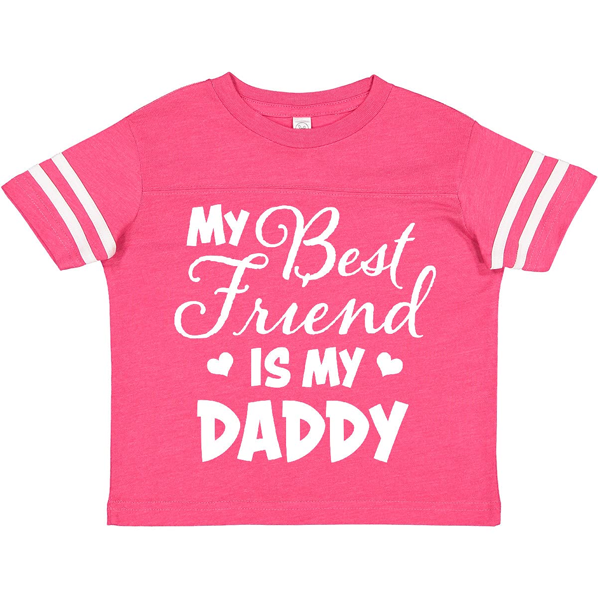 My Best Friend is My Daddy with Hearts Toddler T-Shirt - Perfect for Father's Day, Birthday Gifts, and Family Outings