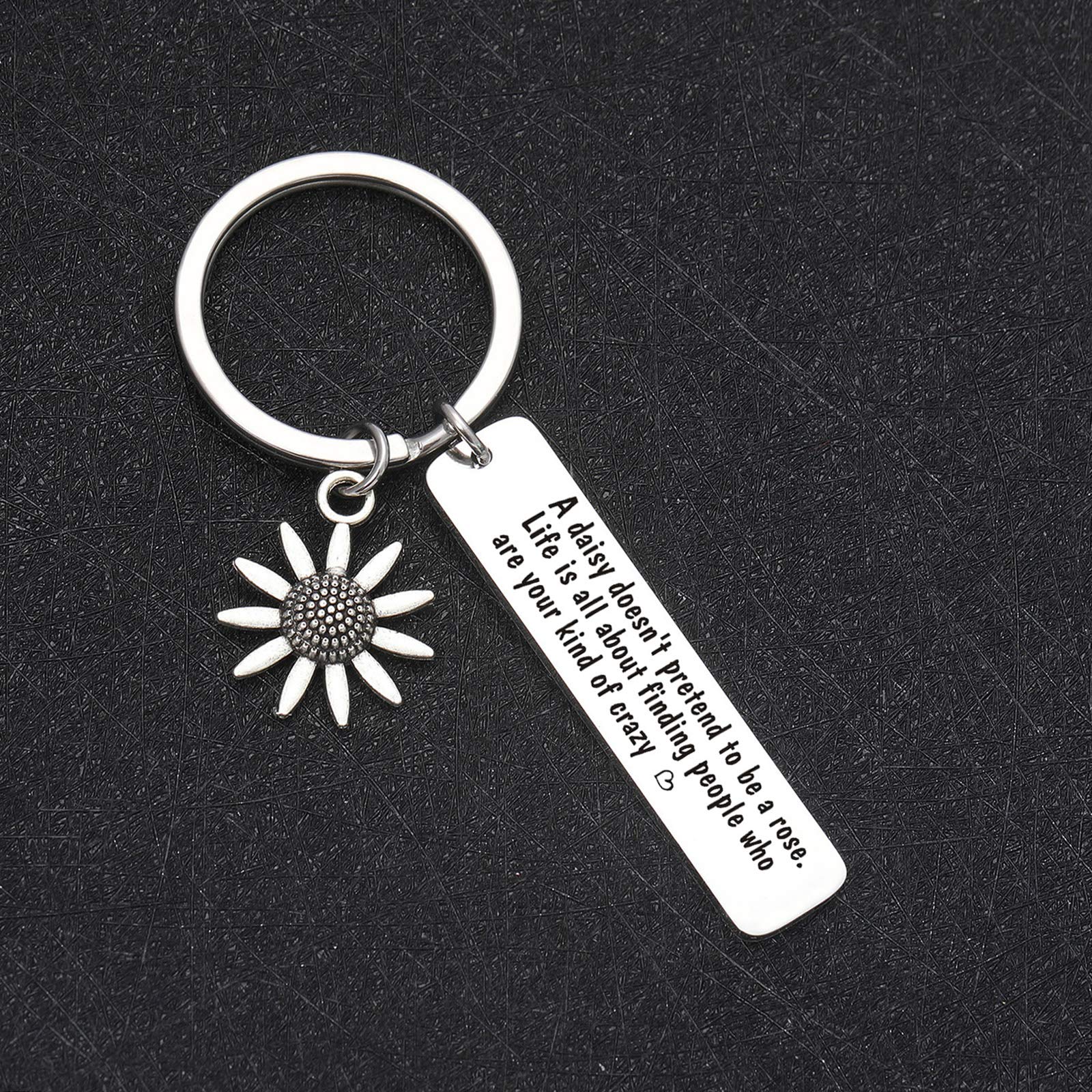 De&ai Best Friend Jewelry - BFF Keychain, Inspirational Friendship Keychain, Coworker & Cousin Gifts, Besties Jewelry for Birthday, My Tribe Gift for Everyday Carry