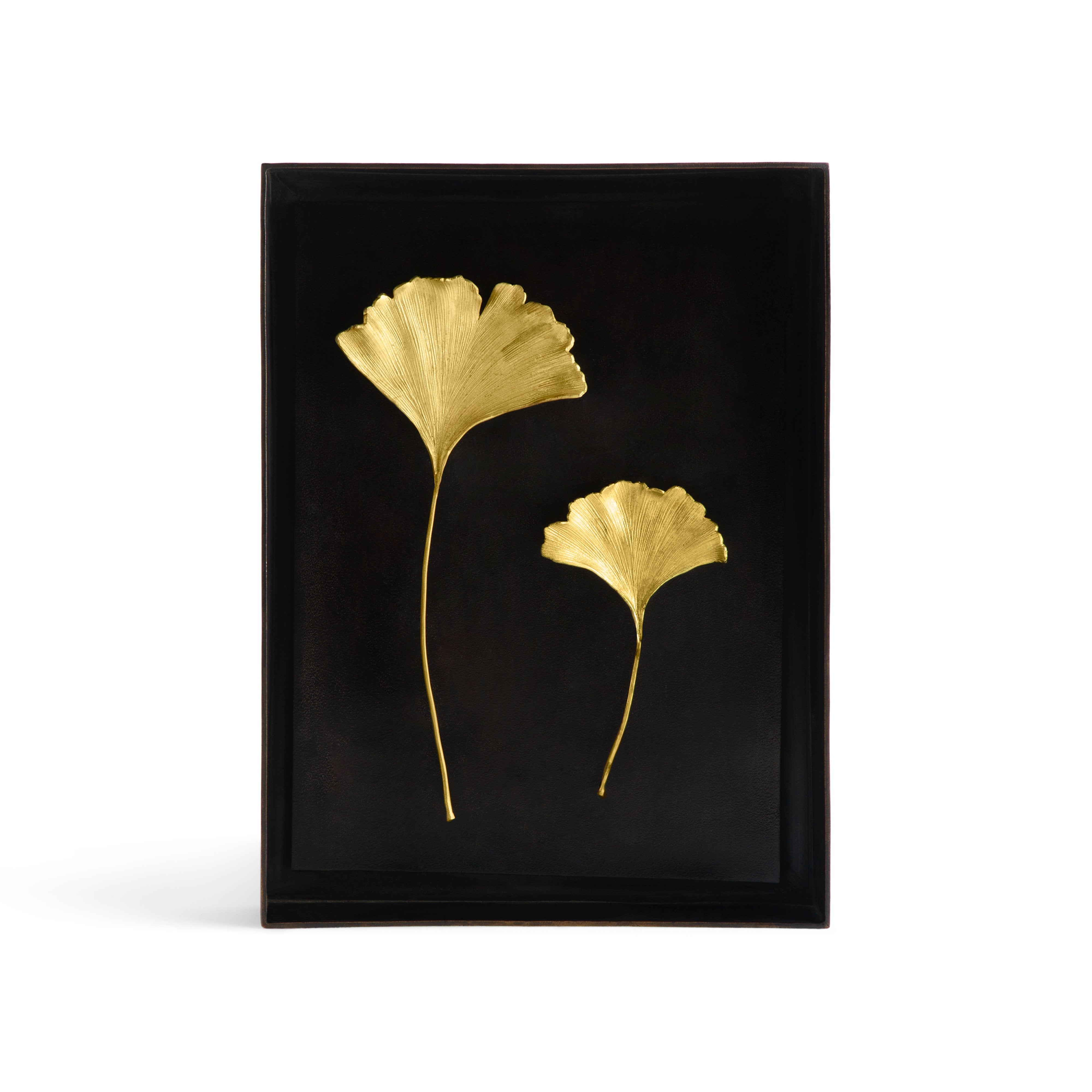 Ginkgo Leaf Shadow Box - Handmade Botanical Art for Home Decor, Perfect for Living Room, Bedroom & Office Wall Display
