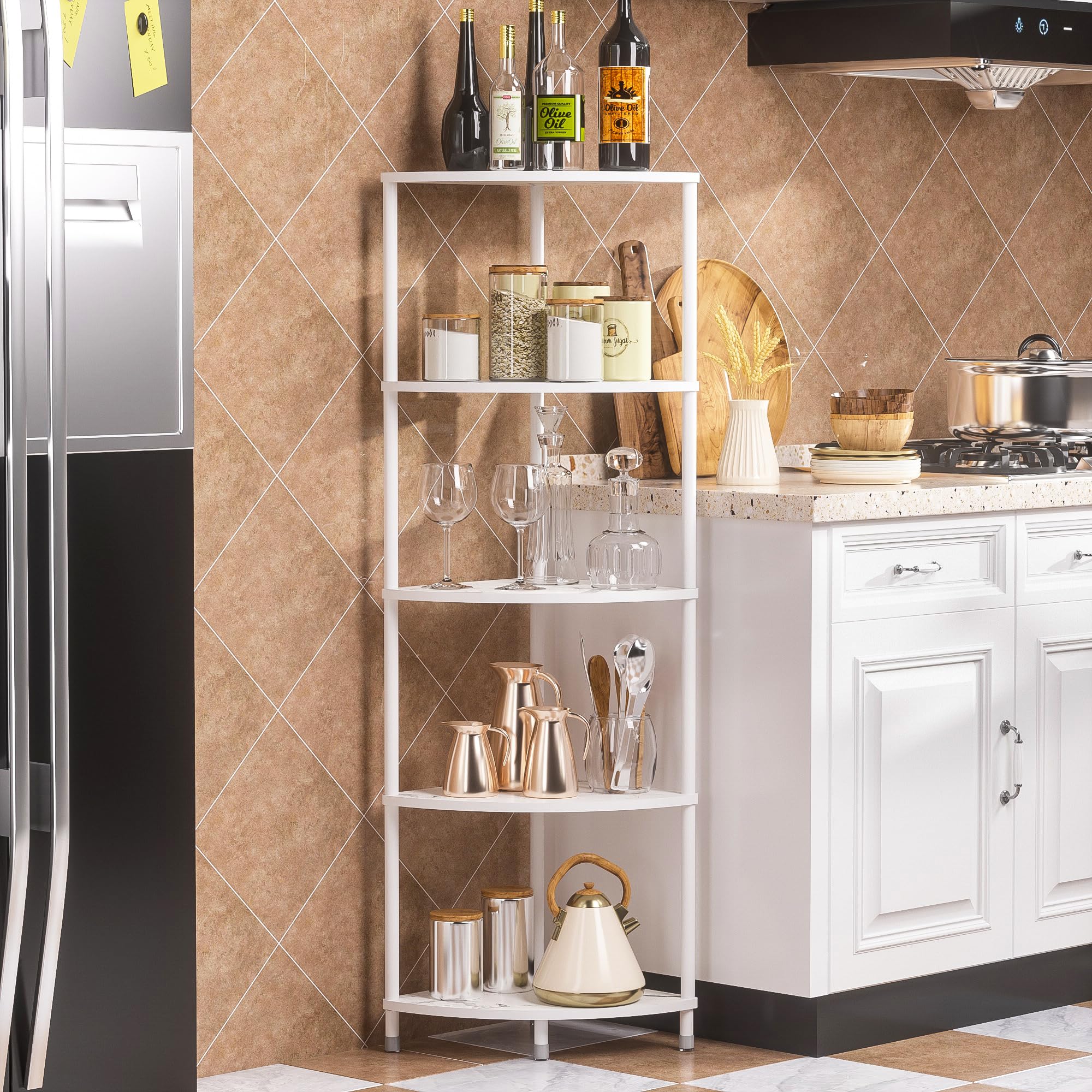 5-Tier Corner Shelf Stand - 44.1