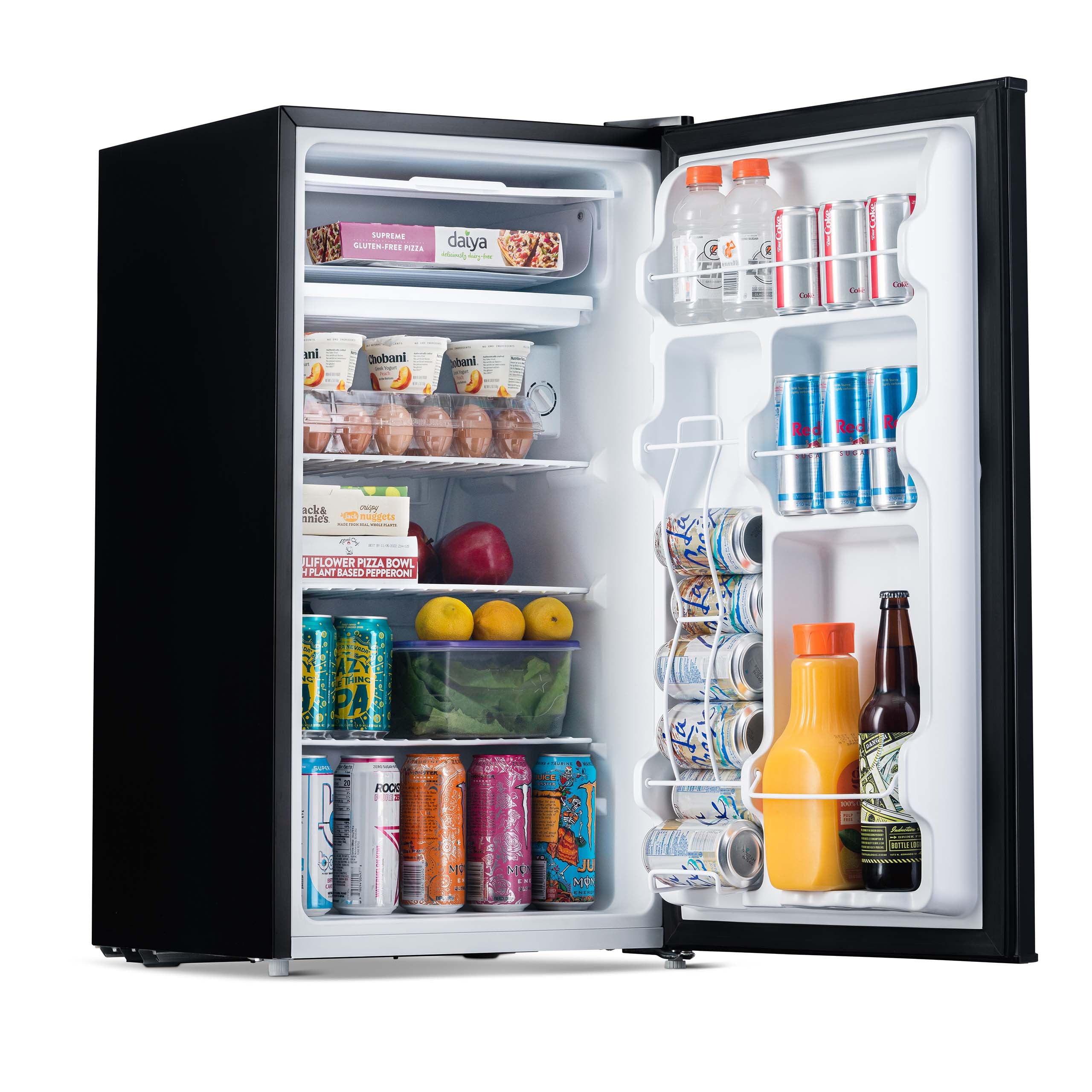 Newair® 3.3 Cu. Ft. Compact Mini Fridge with Freezer - Energy Efficient Black Refrigerator for Bedroom, Dorm, Office & Small Spaces - Perfect for Snacks, Drinks & Personal Food Storage