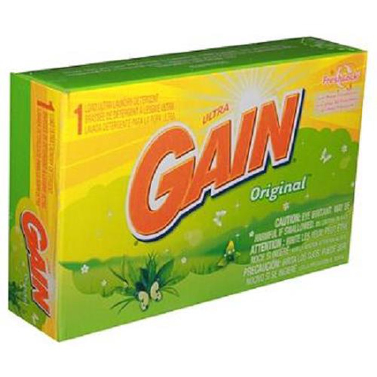Gain Ultra Laundry Detergent Powder - Original Scent, 1 Load (1 Count) | Powerful Cleaning for Clothes | Perfect for Everyday Laundry & Stain Removal