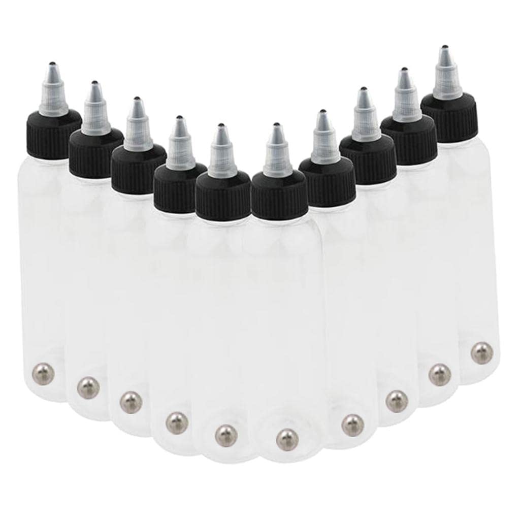 GAH Tattoo Airbrush Ink Pigment - 120ml LDPE Boston Bottles for Professional Tattoo Artists & Body Paint | Perfect for Tattoo Studios, Airbrush Art & Cosmetic Applications