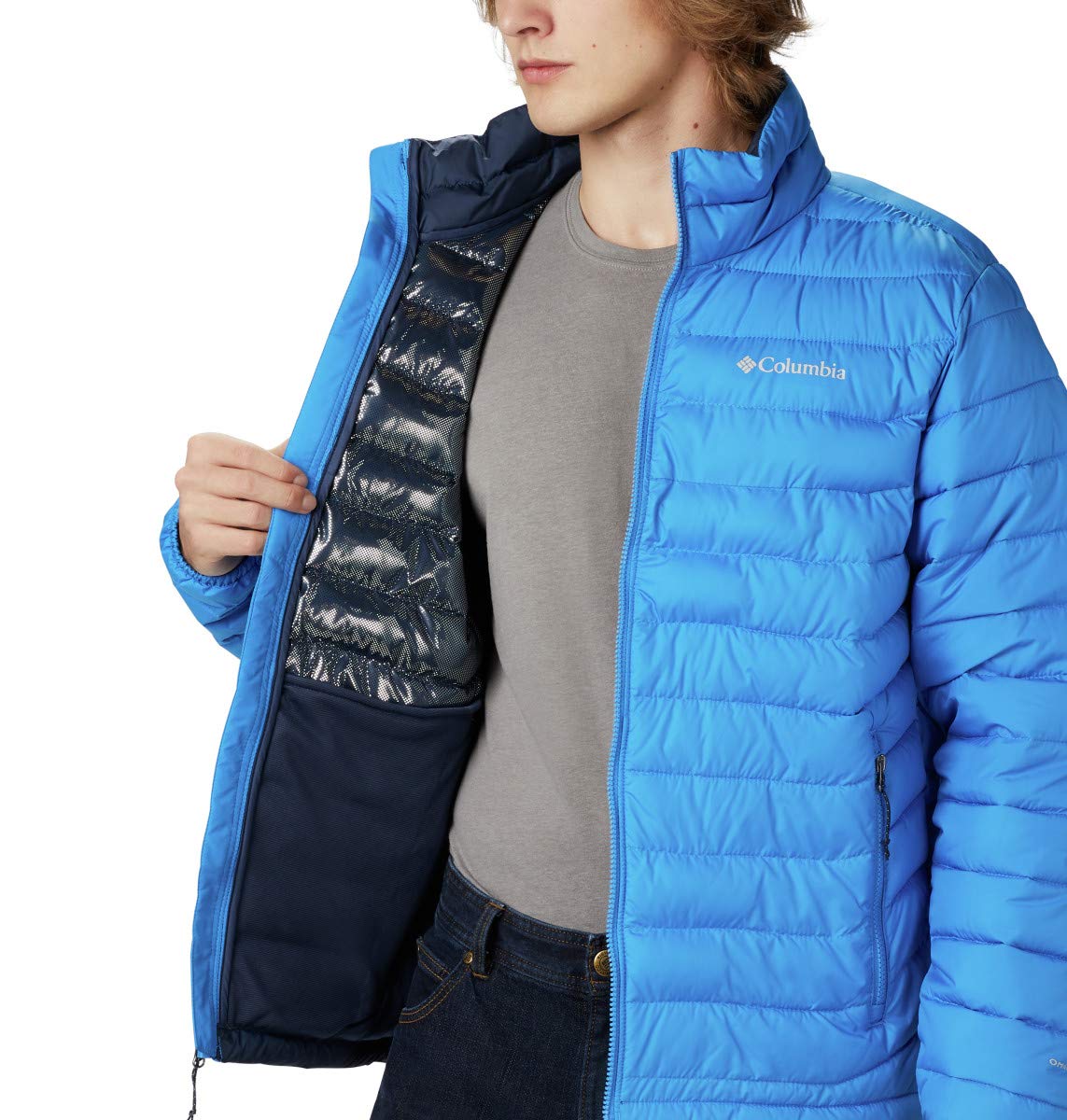 Columbia Men's Powder Lite™ Insulated Jacket - Lightweight Winter Jacket for Skiing, Hiking & Outdoor Activities | Water-Resistant & Warm Puffer Coat