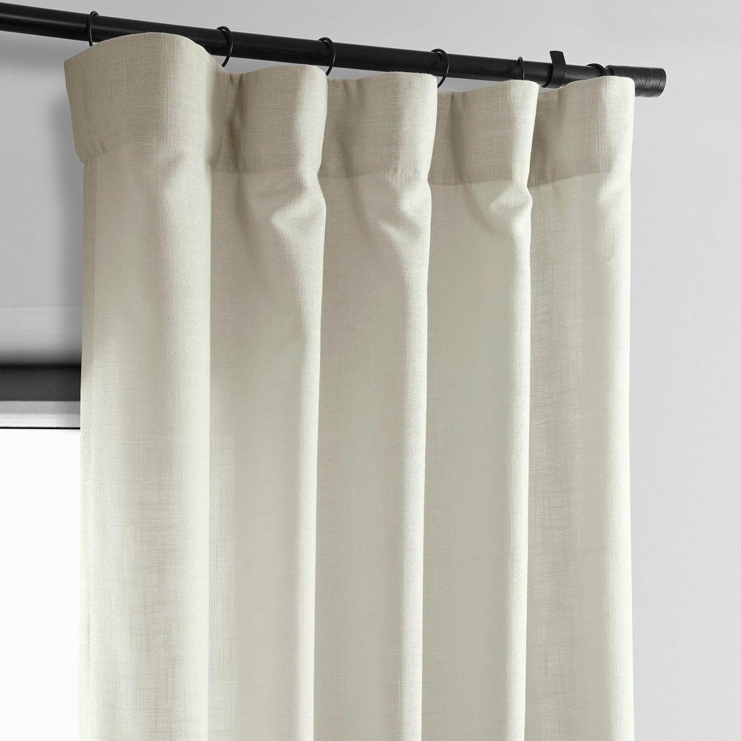 Light Tan Classic Faux Linen Curtains - Elegant Window Treatment for Living Room, Bedroom & Office - Blackout & Thermal Insulated Drapes for Home Decor