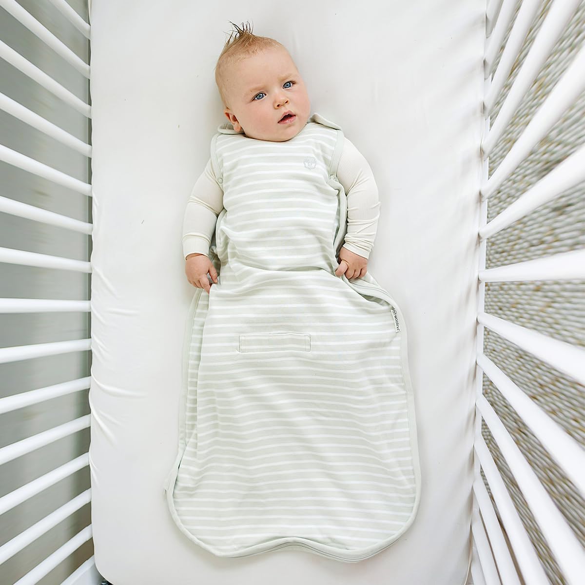 Woolino 4 Season Merino Wool Baby Sleep Sack for 2-24 Months - Adjustable Two-Way Zipper - Soft & Breathable Infant Sleeping Bag - Perfect for Nursery, Daycare & Travel - Birch Gray