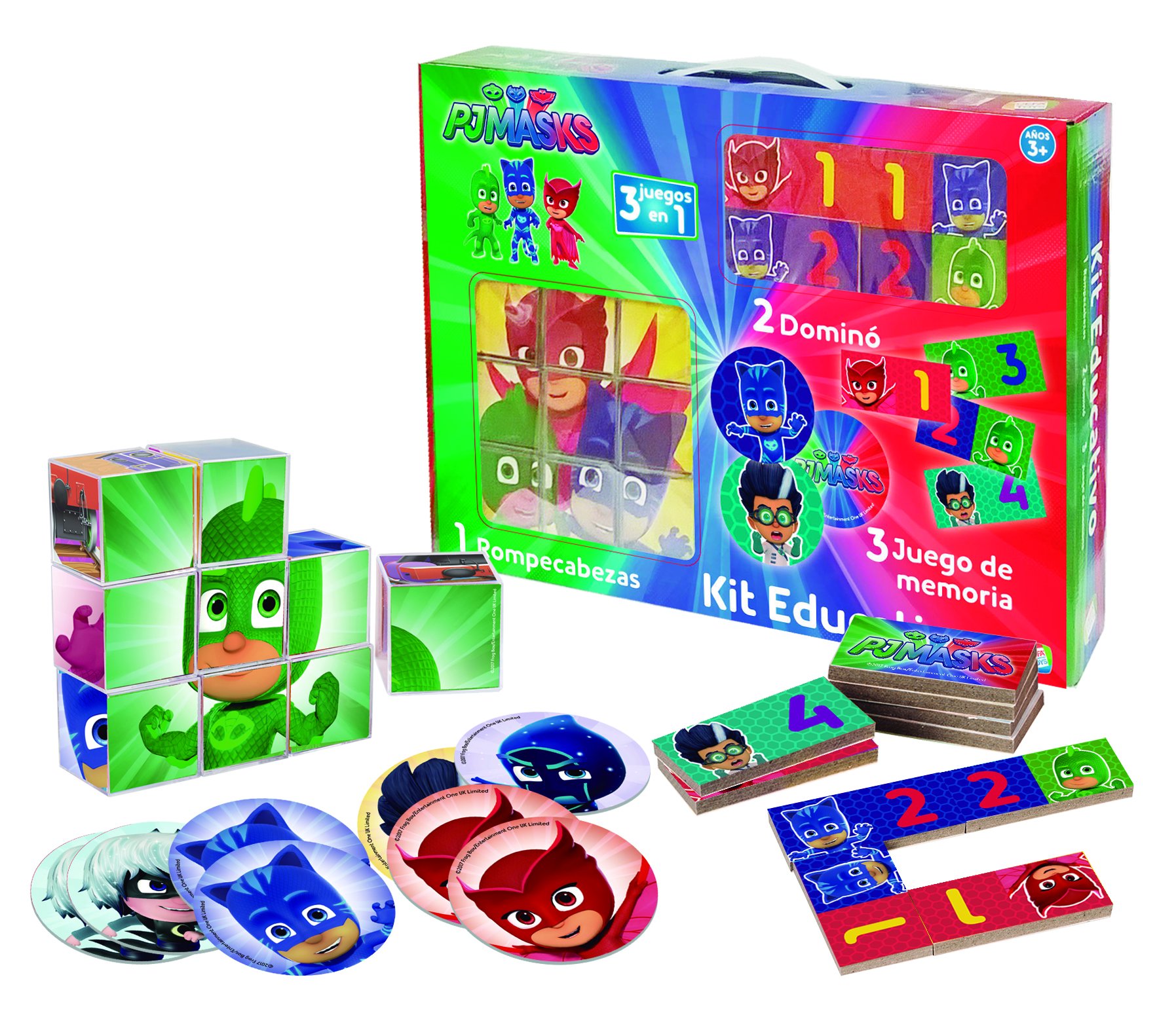 PJ Masks Educational Toy Kit - CEFA Toys 88248 | Superhero Learning Games for Kids | Perfect for Birthday Gifts & Pretend Play