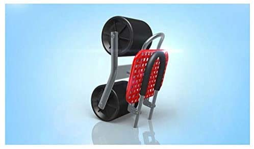 Heavy Duty Garden Cart Rolling Scooter with Seat - Foldable Gardening Stool with Adjustable Backrest - Ideal for Weeding, Planting & Lawn Care - Perfect for Outdoor Gardening, Farming & Yard Work