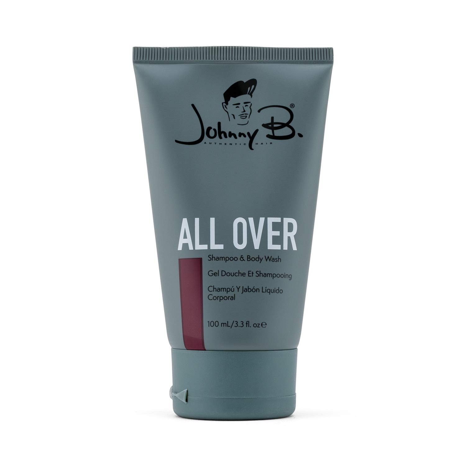 JOHNNY B. Professional All Over Hair Shampoo & Body Wash for Men - 2-in-1 Cleanser for Hair & Skin - Sulfate-Free, Hydrating Formula - Perfect for Gym, Travel & Everyday Use