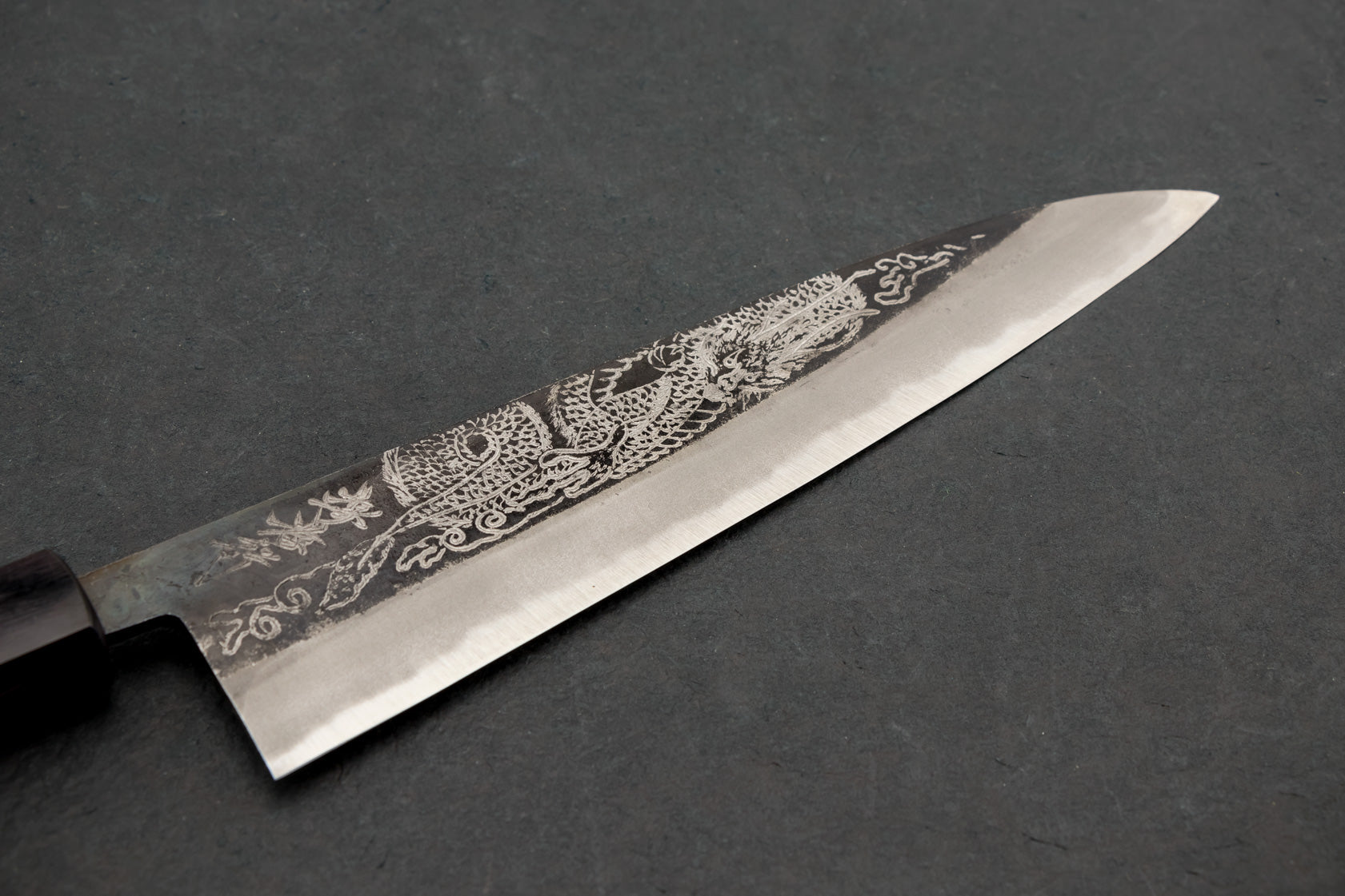 Premium Sakai Takayuki Michiko Special Engraved Aogami Gyuto 210mm Japanese Chef Knife - High Carbon Steel Blade with Dragon Design - Perfect for Sushi, Meat Cutting & Professional Kitchen Use