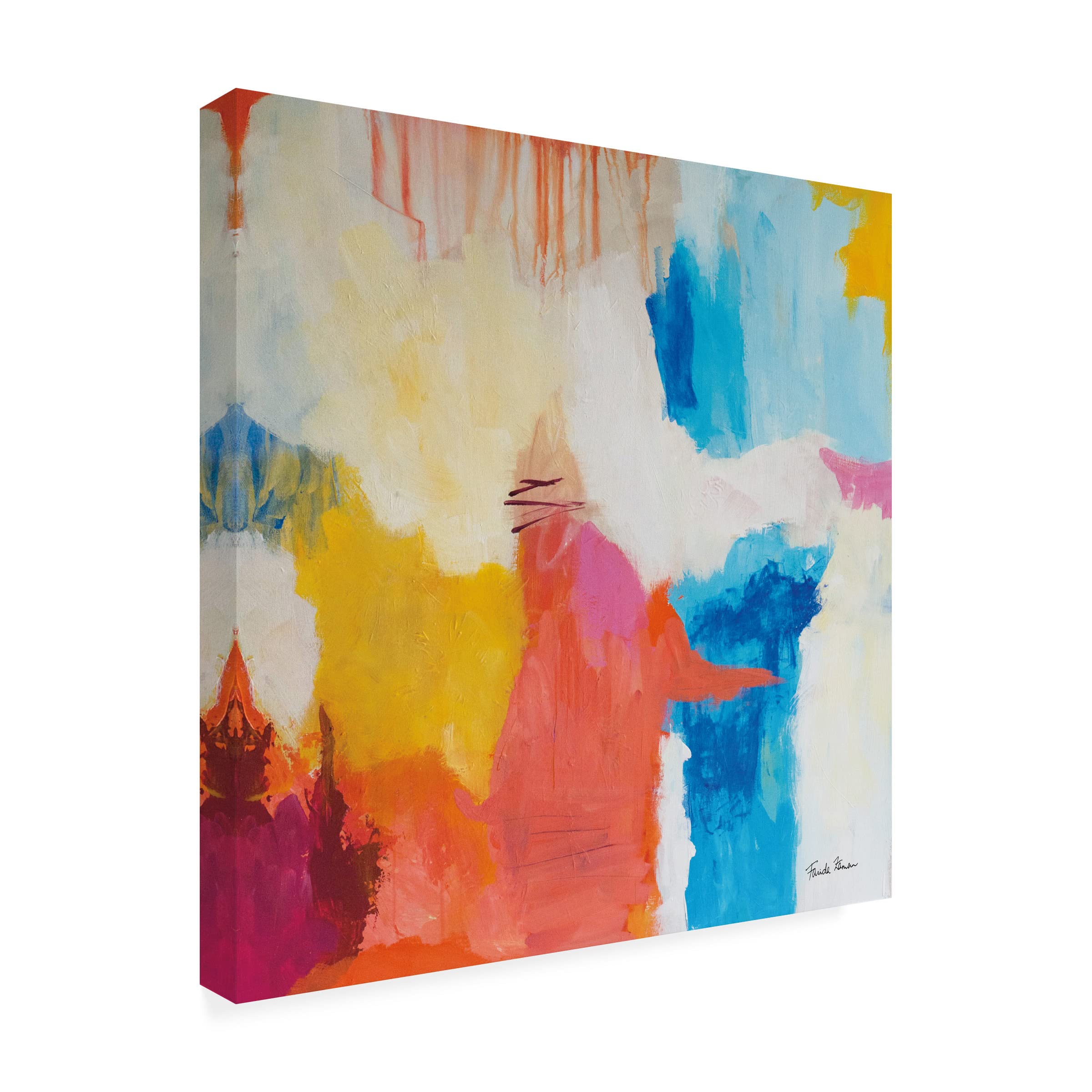 Trademark Fine Art 'Feeling Zen' Canvas Wall Art by Farida Zaman - Perfect for Meditation Rooms, Yoga Studios & Home Decor