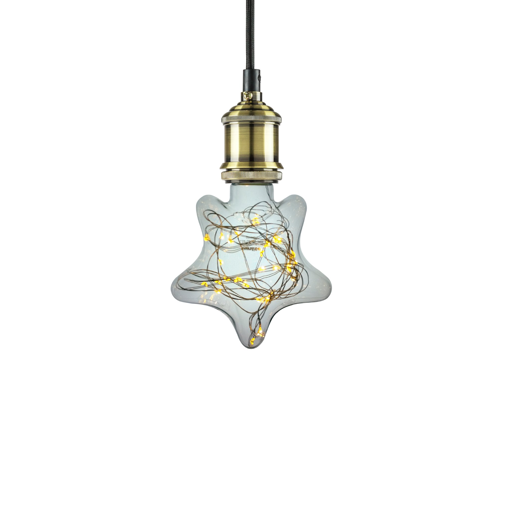 Sunlite 81194-SU LED Star Shaped String Lights - 1 Pack Warm White Decorative Bulbs for Christmas Tree, Bedroom, Patio & Outdoor Party Decorations