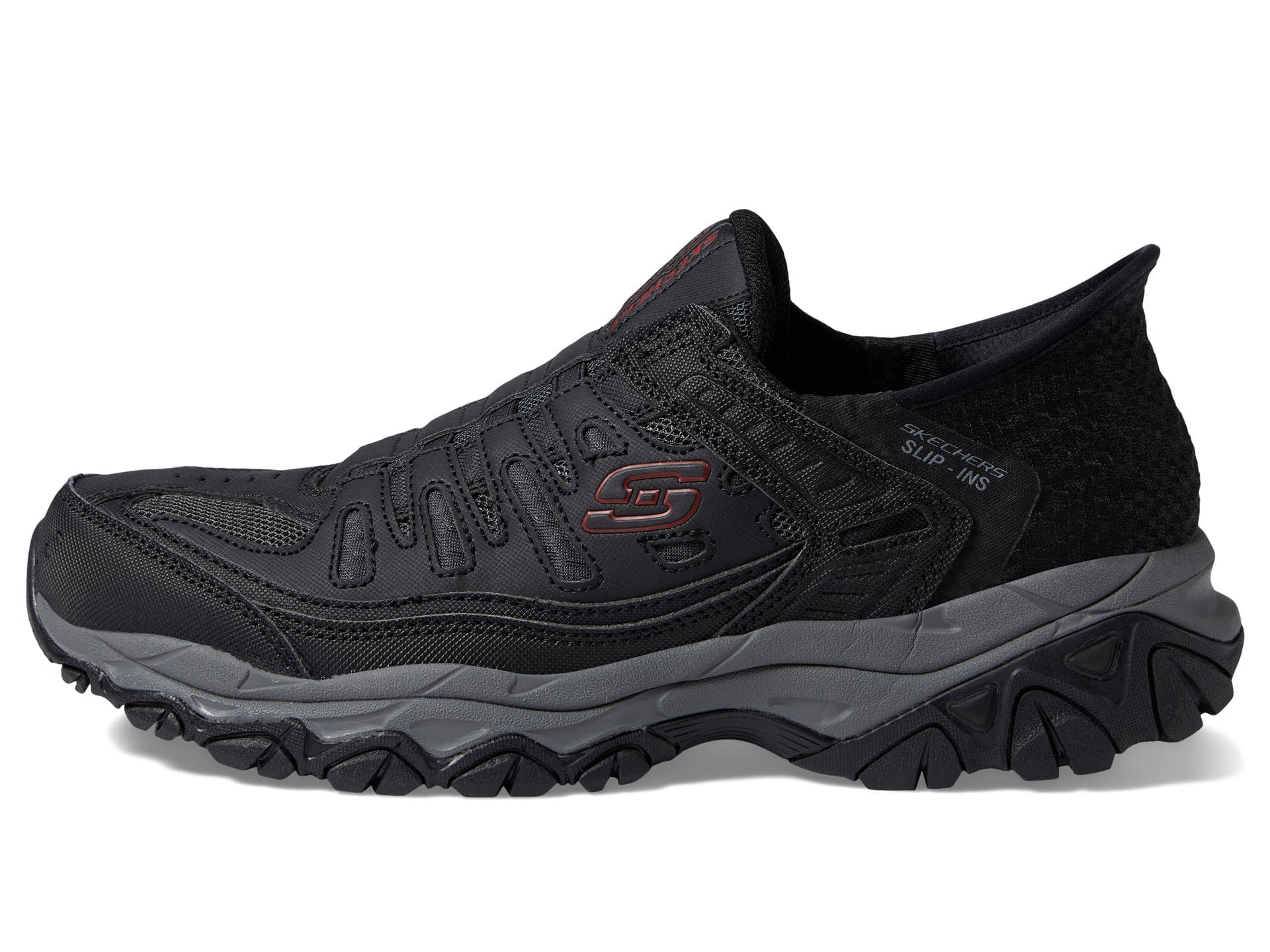 Skechers Men's Afterburn M-Fit Ridgeburn Hands-Free Slip-On Loafers - Comfortable Casual Shoes for Walking, Work & Everyday Wear
