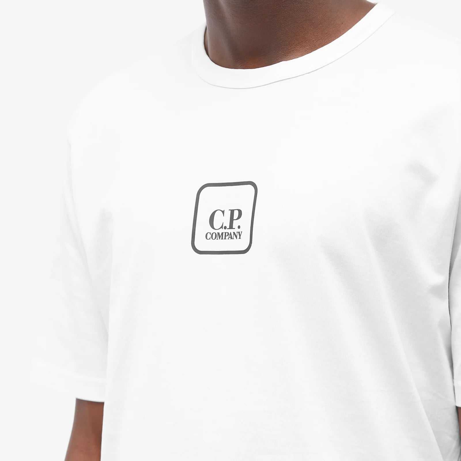 CP Company White Back Logo T-Shirt - Men's Casual Cotton Tee for Streetwear & Everyday Outfits | Perfect for Urban Fashion & Weekend Wear